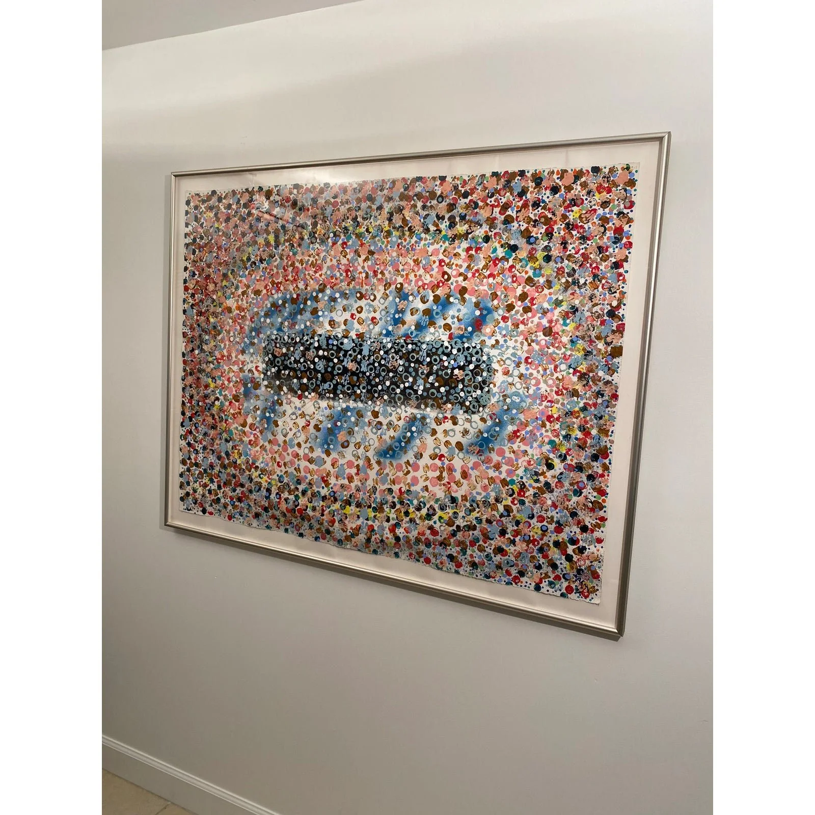 contemporary-acrylic-on-paper-multi-color-painting-signed-kalm-2638