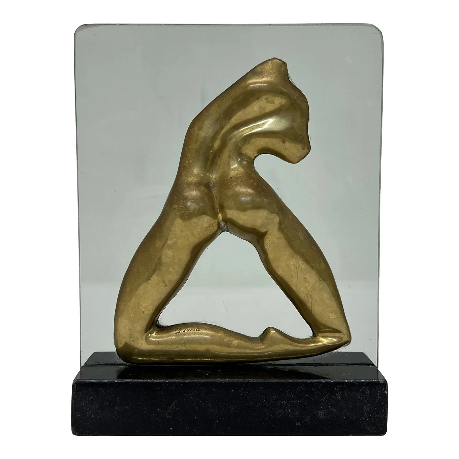 brazilian-mid-century-modern-bronze-sculpture-on-glass-and-granite-base-1960s-2538
