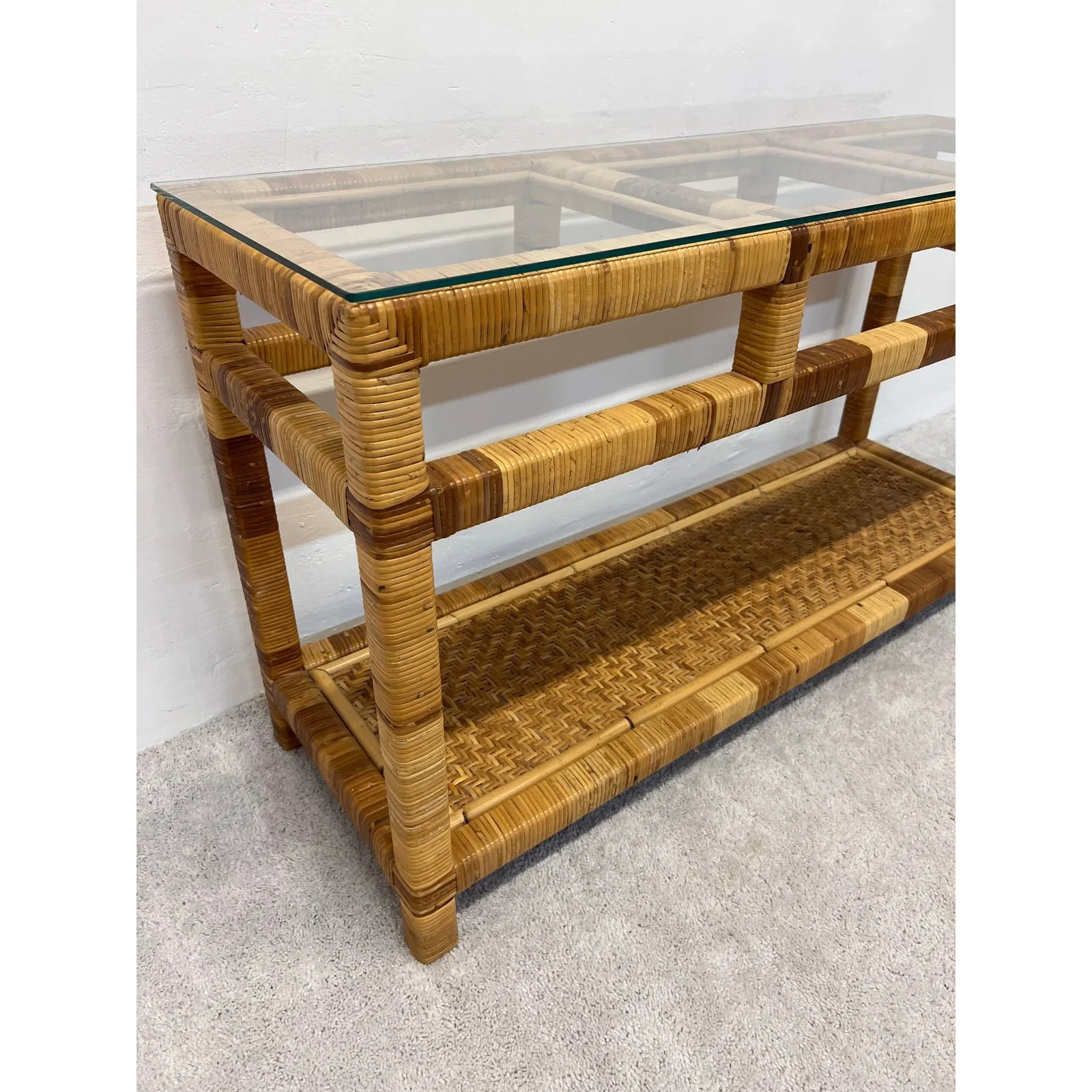 mid-century-rattan-and-glass-top-console-table-0093