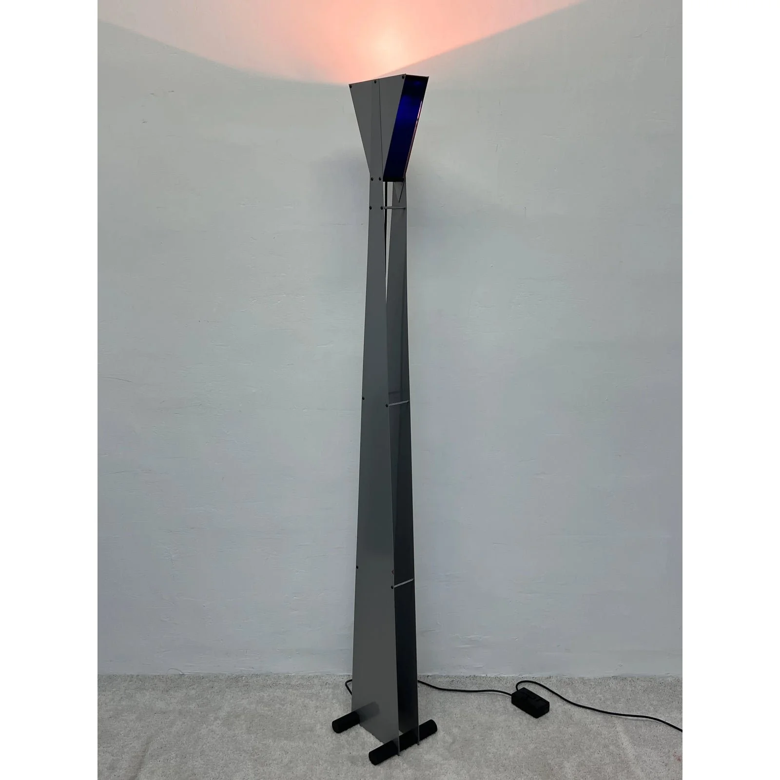 postmodern-steel-and-blue-glass-torchiere-floor-lamp-1980s-4469