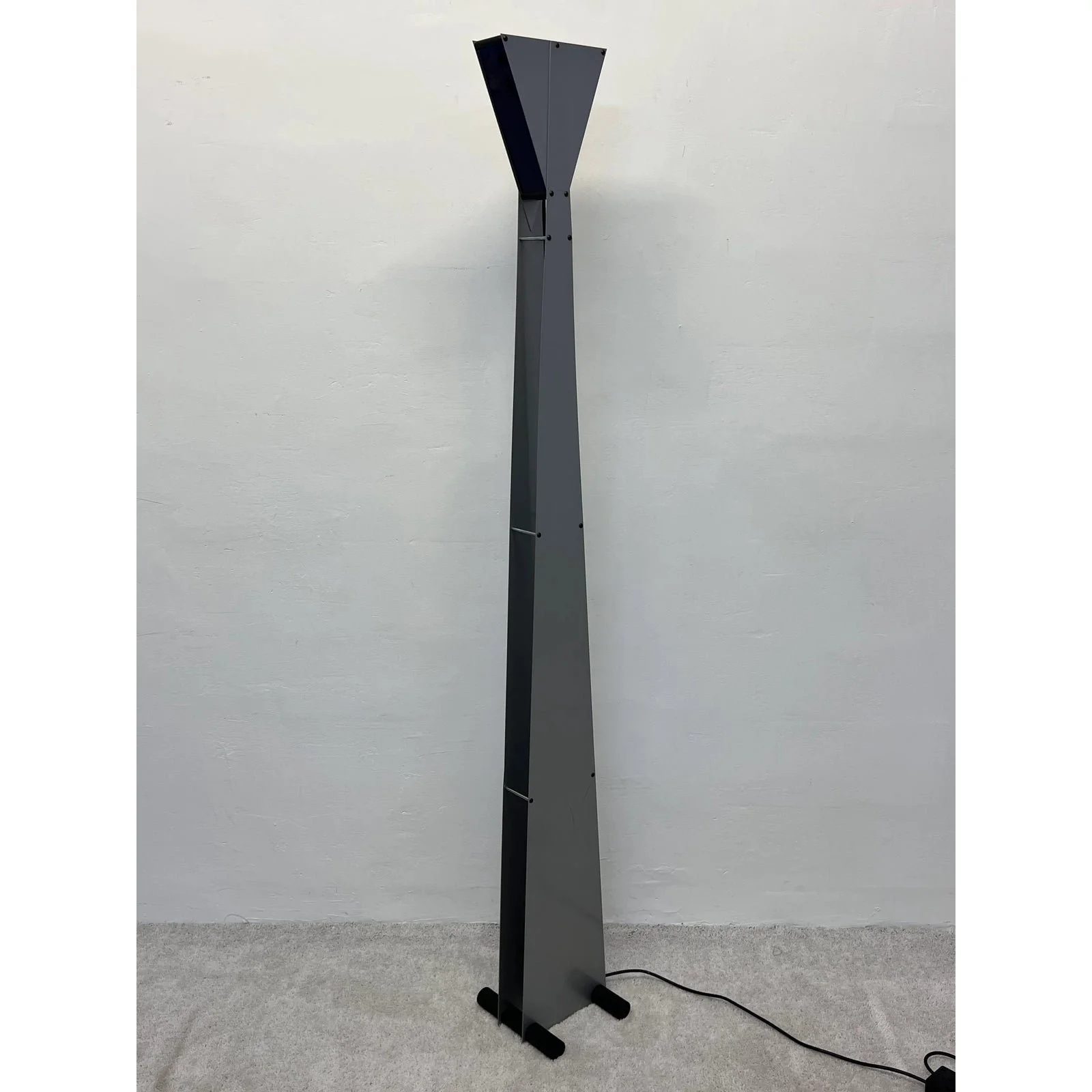 postmodern-steel-and-blue-glass-torchiere-floor-lamp-1980