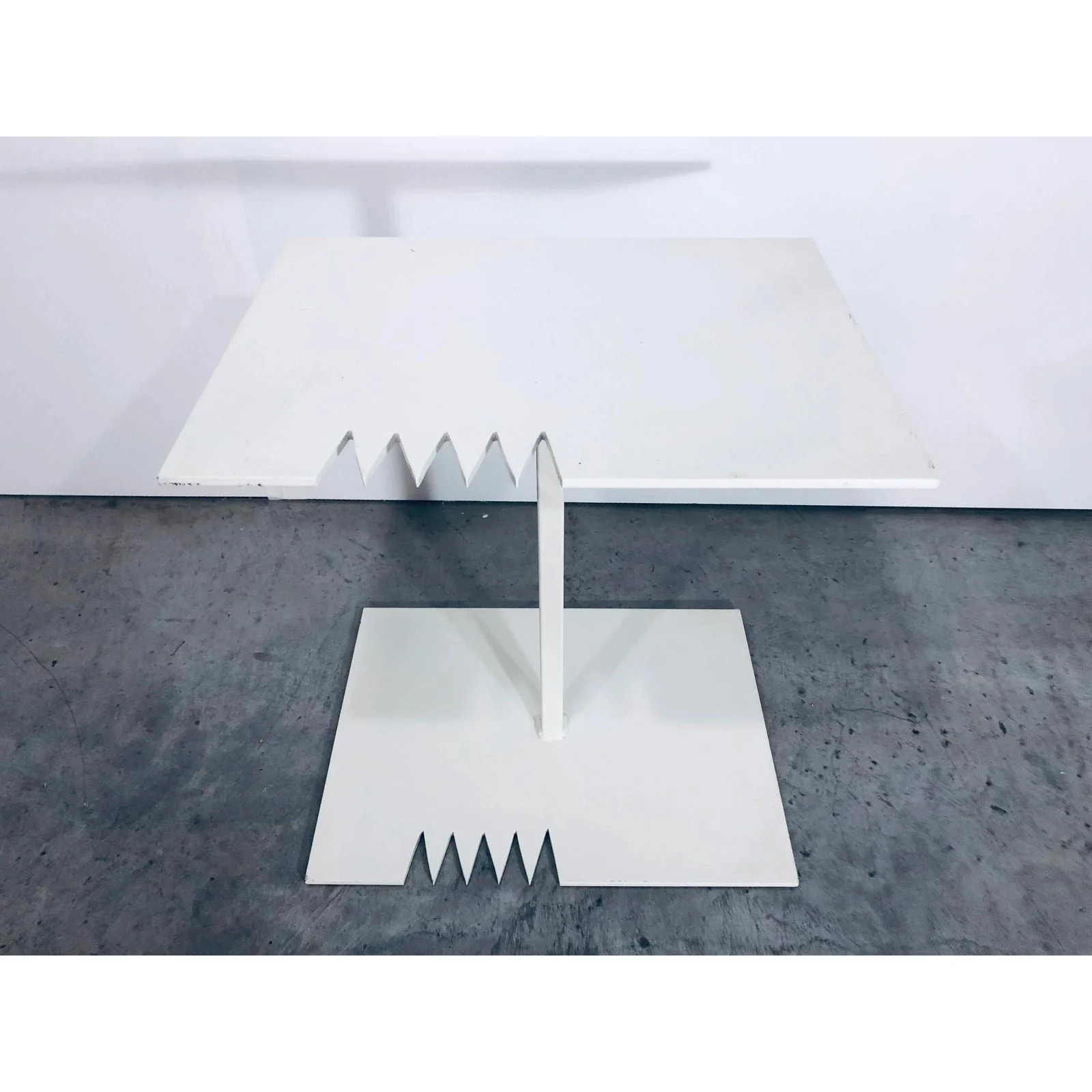 artist-signed-white-lacquered-steel-side-table-0606