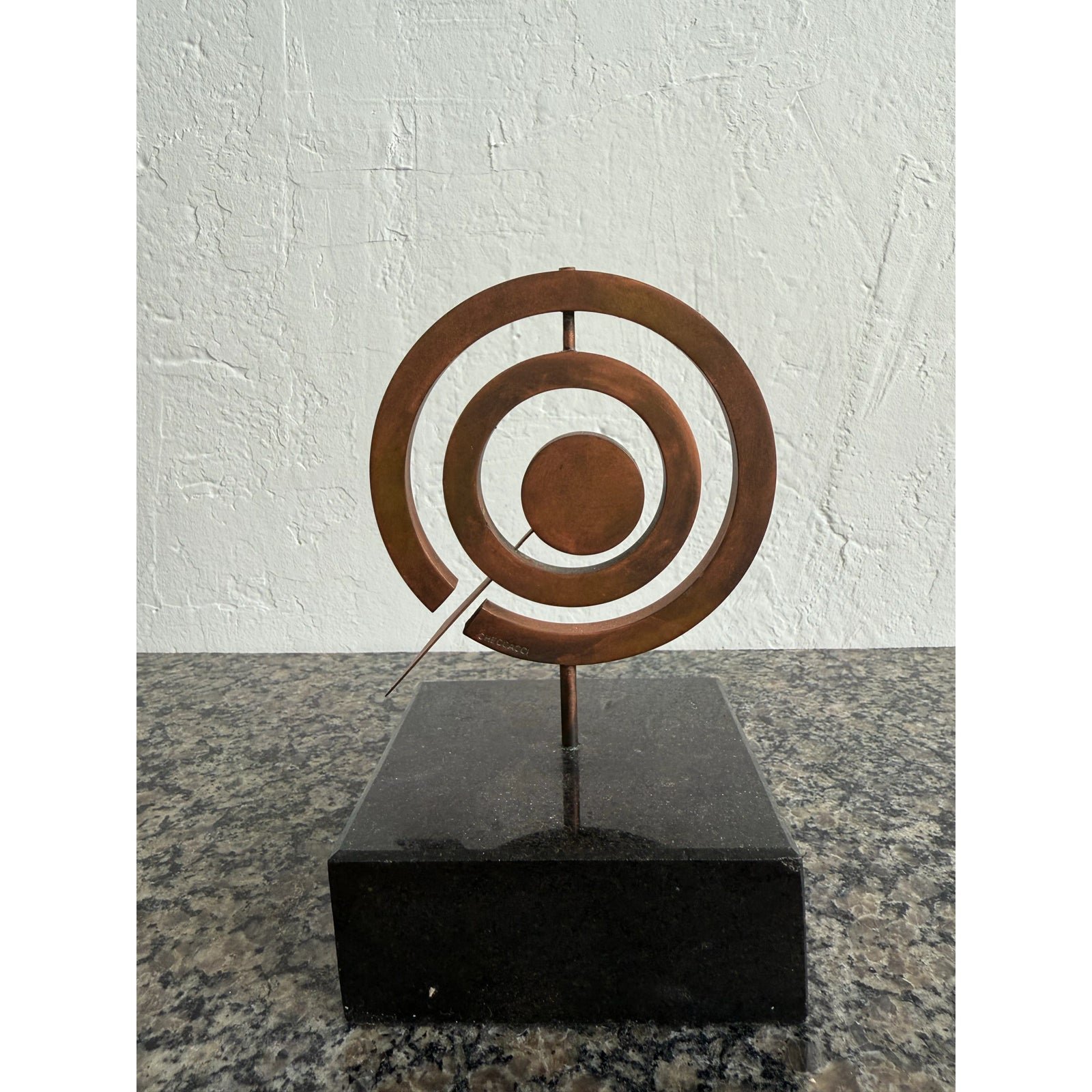 pietrina-checcacci-brazilian-modern-kinetic-copper-sculpture-on-black-granite-base-8158