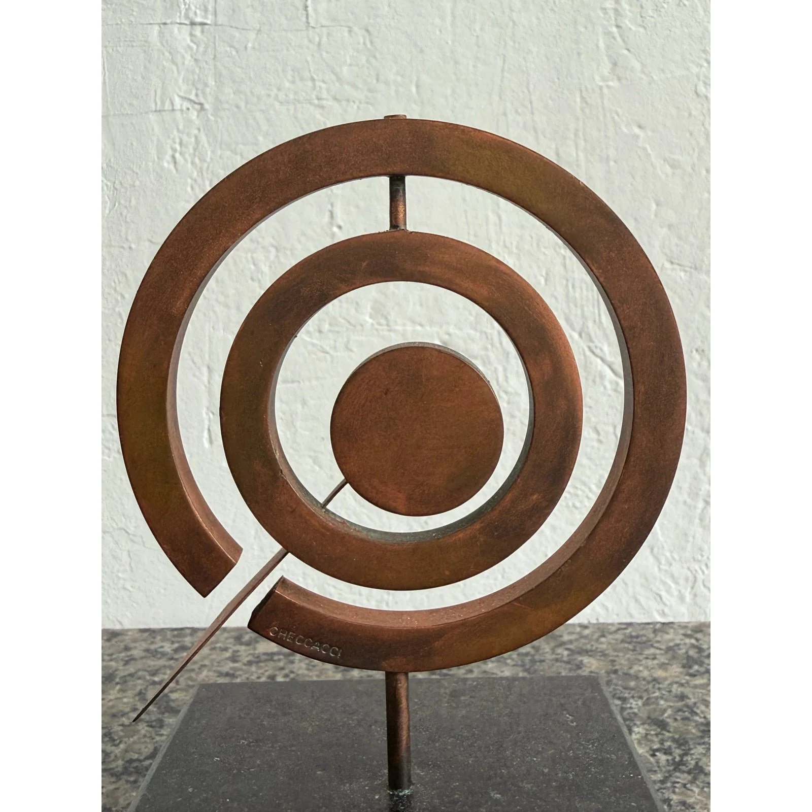 pietrina-checcacci-brazilian-modern-kinetic-copper-sculpture-on-black-granite-base-4714