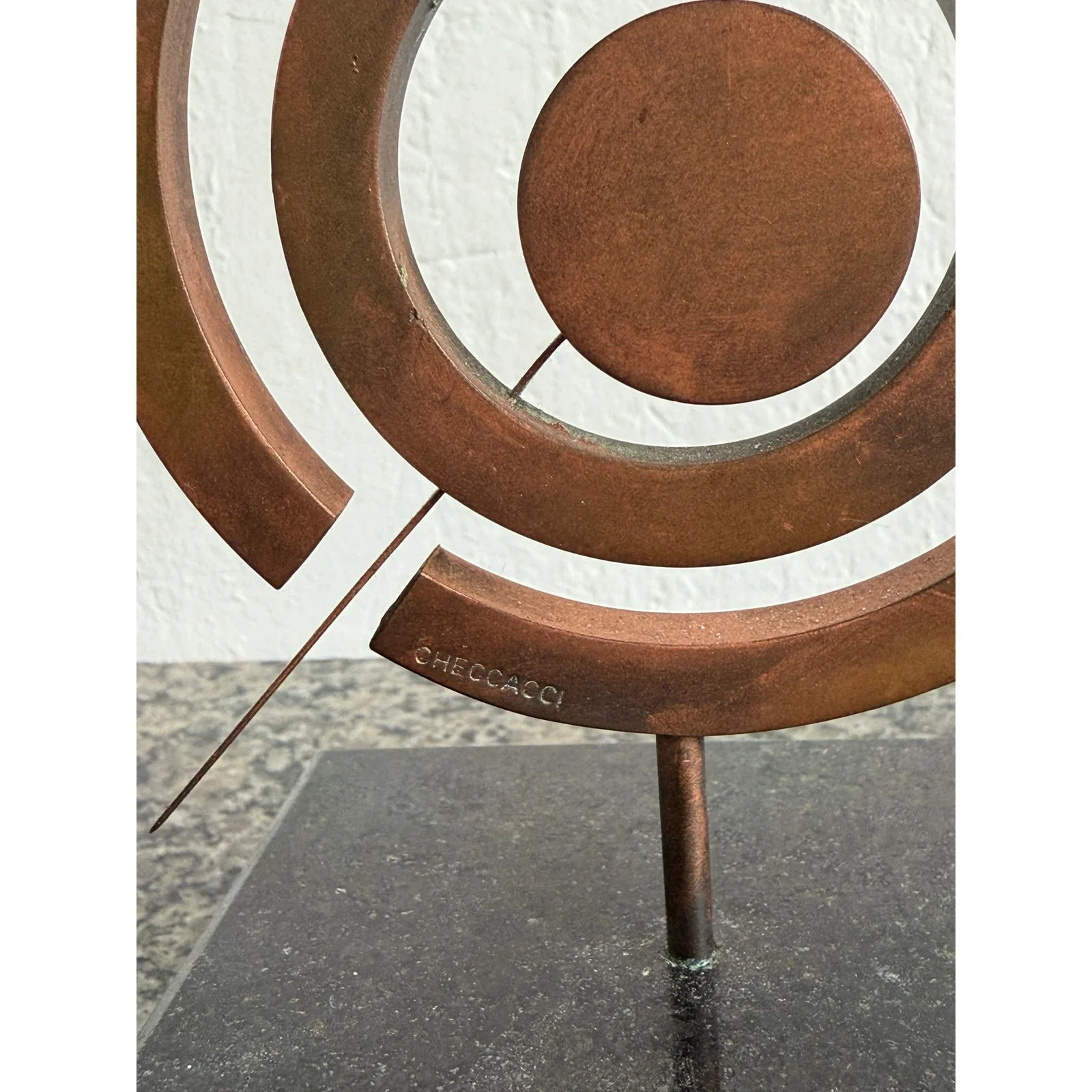 pietrina-checcacci-brazilian-modern-kinetic-copper-sculpture-on-black-granite-base-2167
