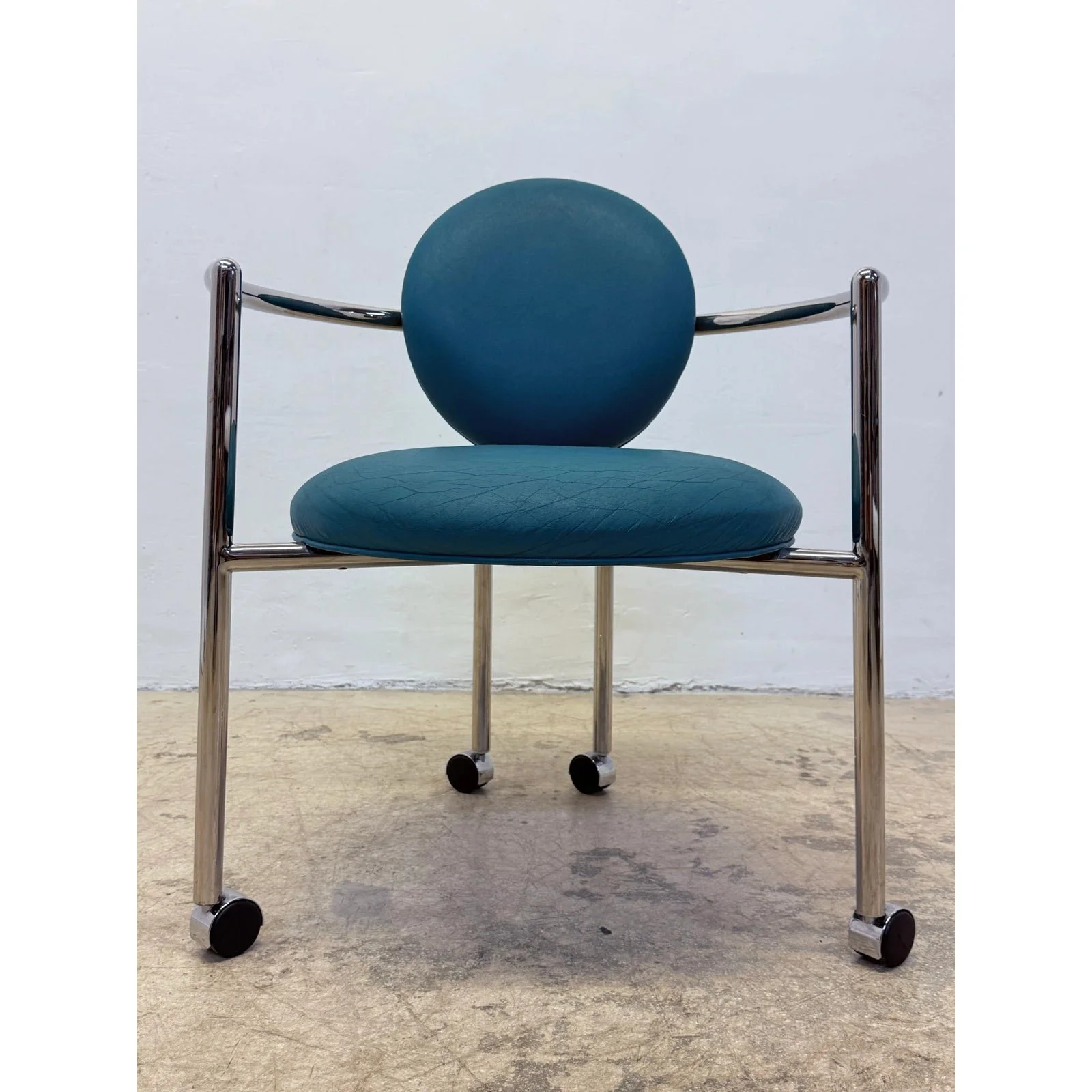 stanley-j-friedman-moon-chair-on-casters-for-brueton-2277