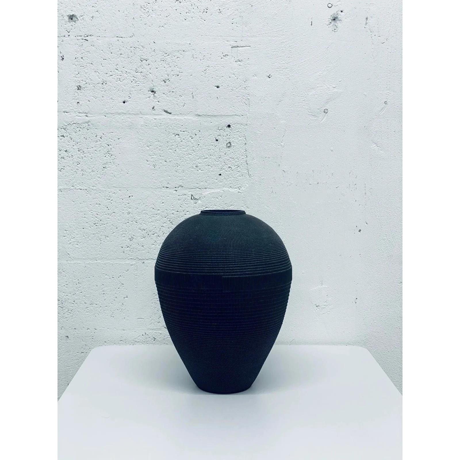 postmodern-black-corrugated-cardboard-vase-by-flute-chicago-5028