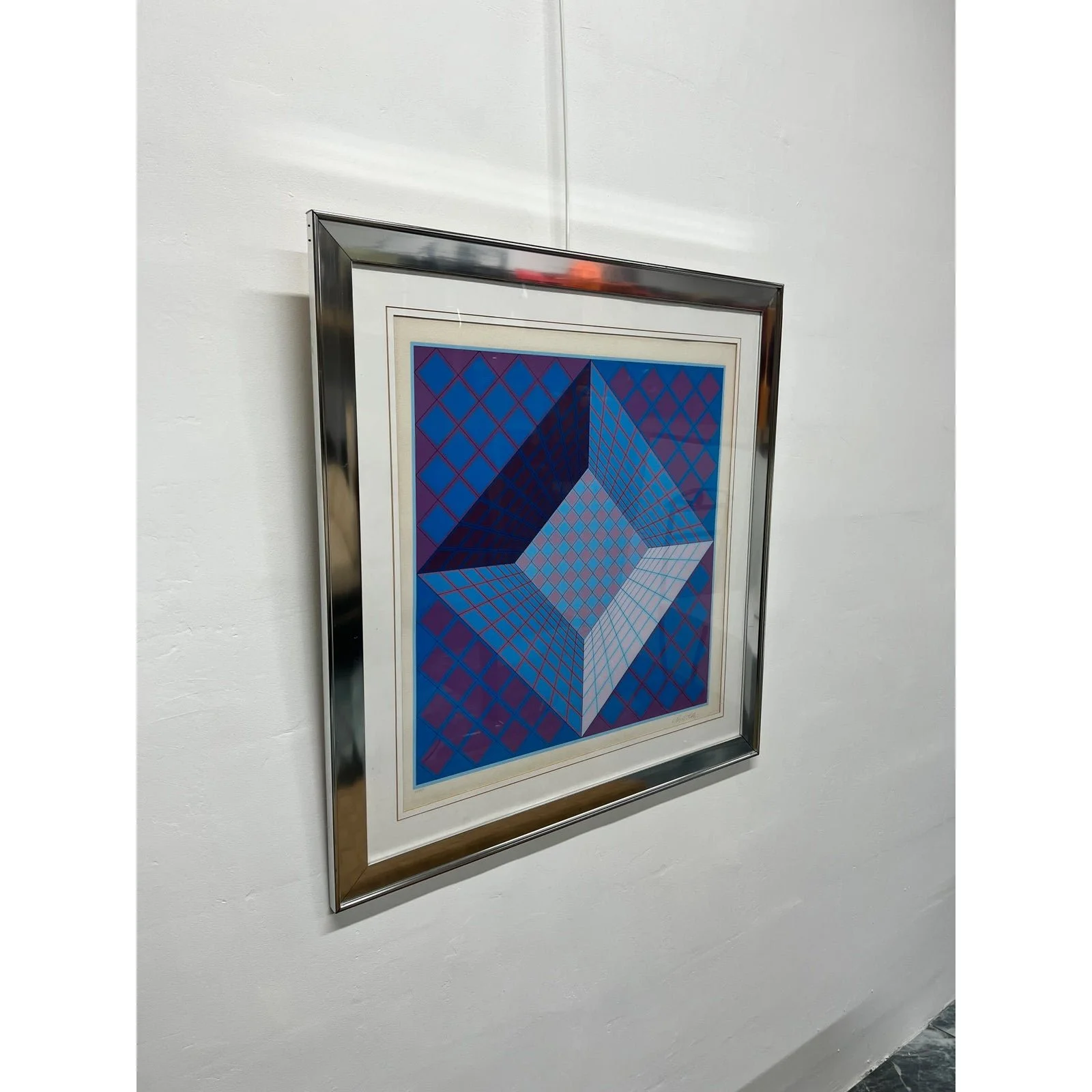 victor-vasarely-limited-edition-op-art-lithograph-signed-and-numbered-3973