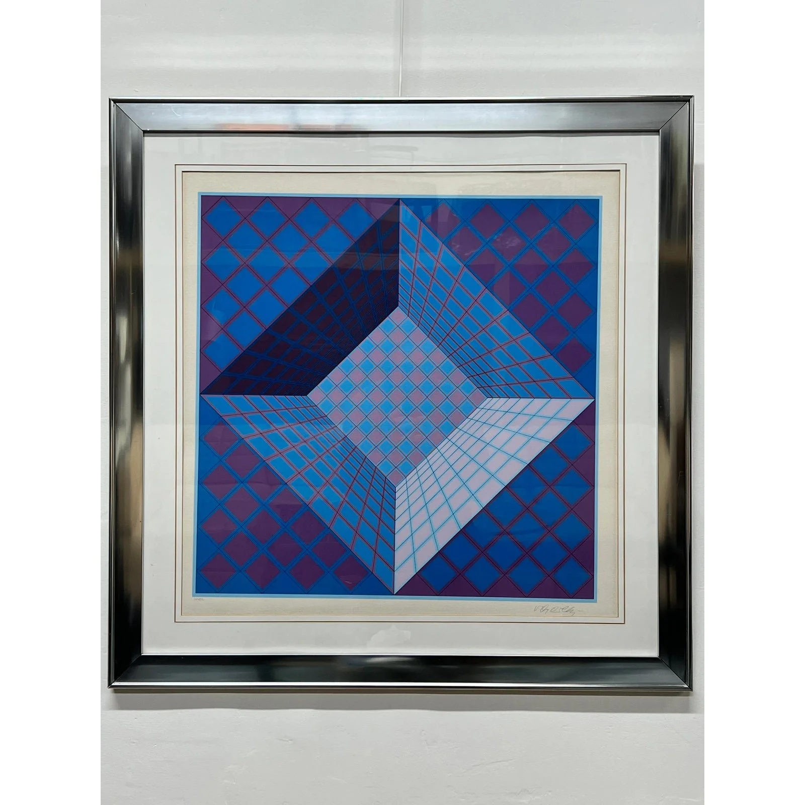 victor-vasarely-limited-edition-op-art-lithograph-signed-and-numbered-3835