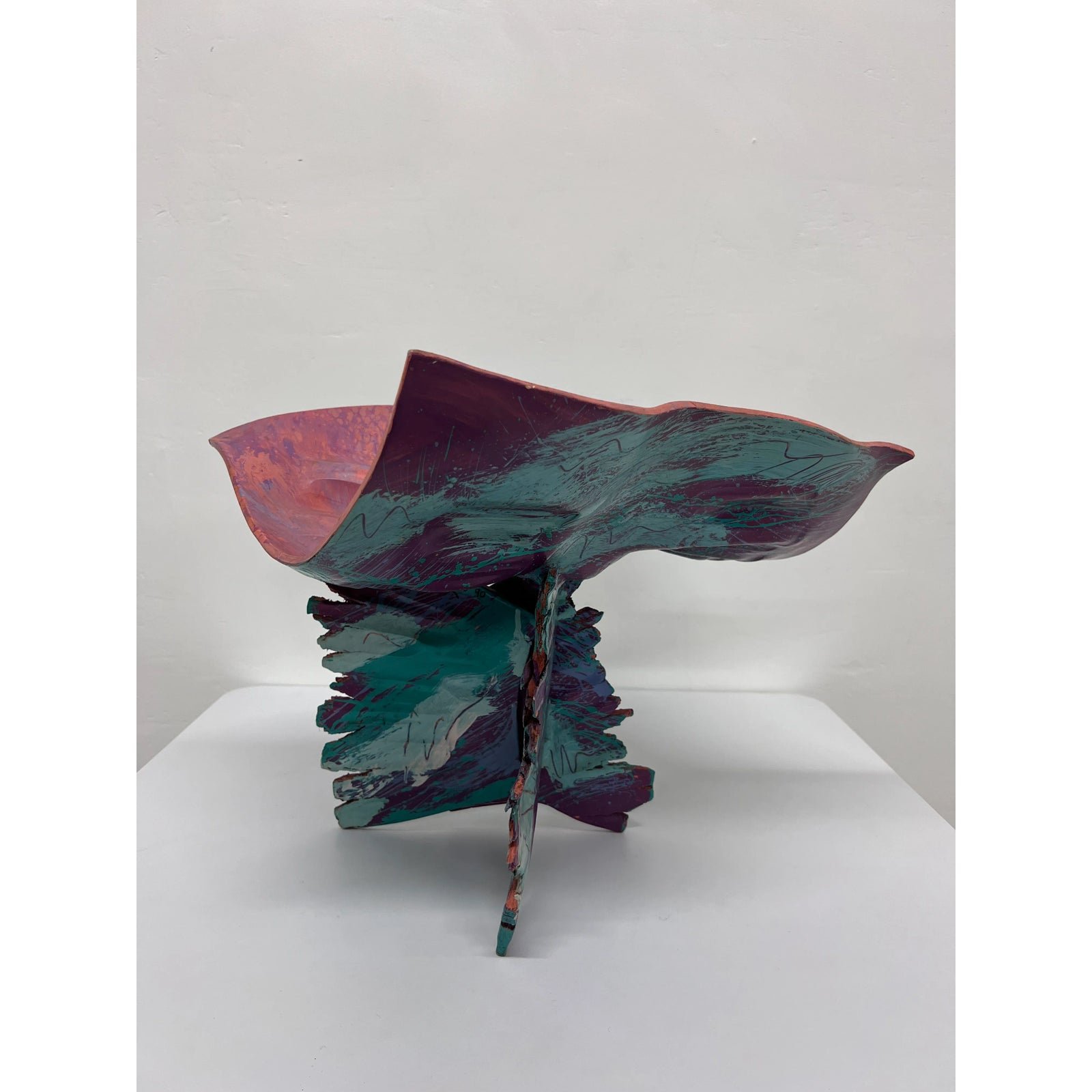 90s-modern-graffiti-art-bowl-sculpture-signed-by-artist-1990-4459
