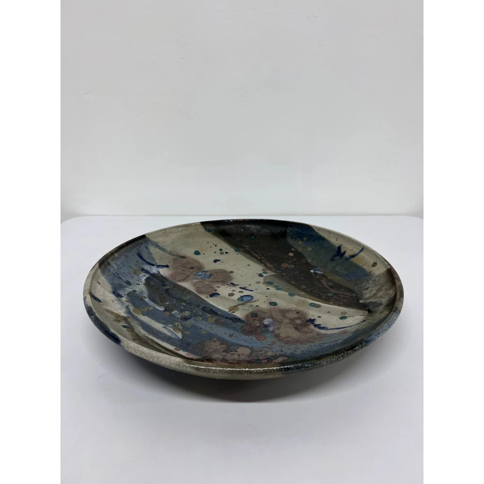 mid-century-glazed-studio-pottery-ceramic-charger-or-plate-signed-9121