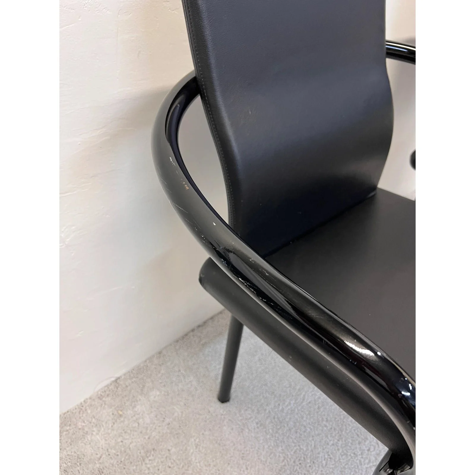 ettore-sottsass-mandarin-black-eco-leather-dining-chairs-for-knoll-a-pair-7580