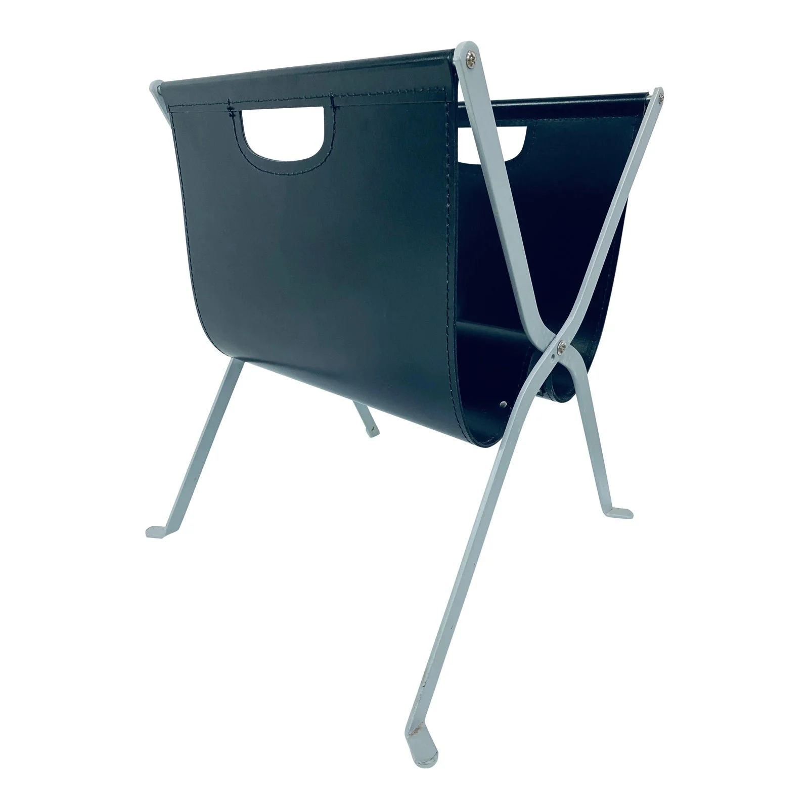leather-and-steel-foldable-magazine-rack-in-the-style-of-jacques-adnet-7403
