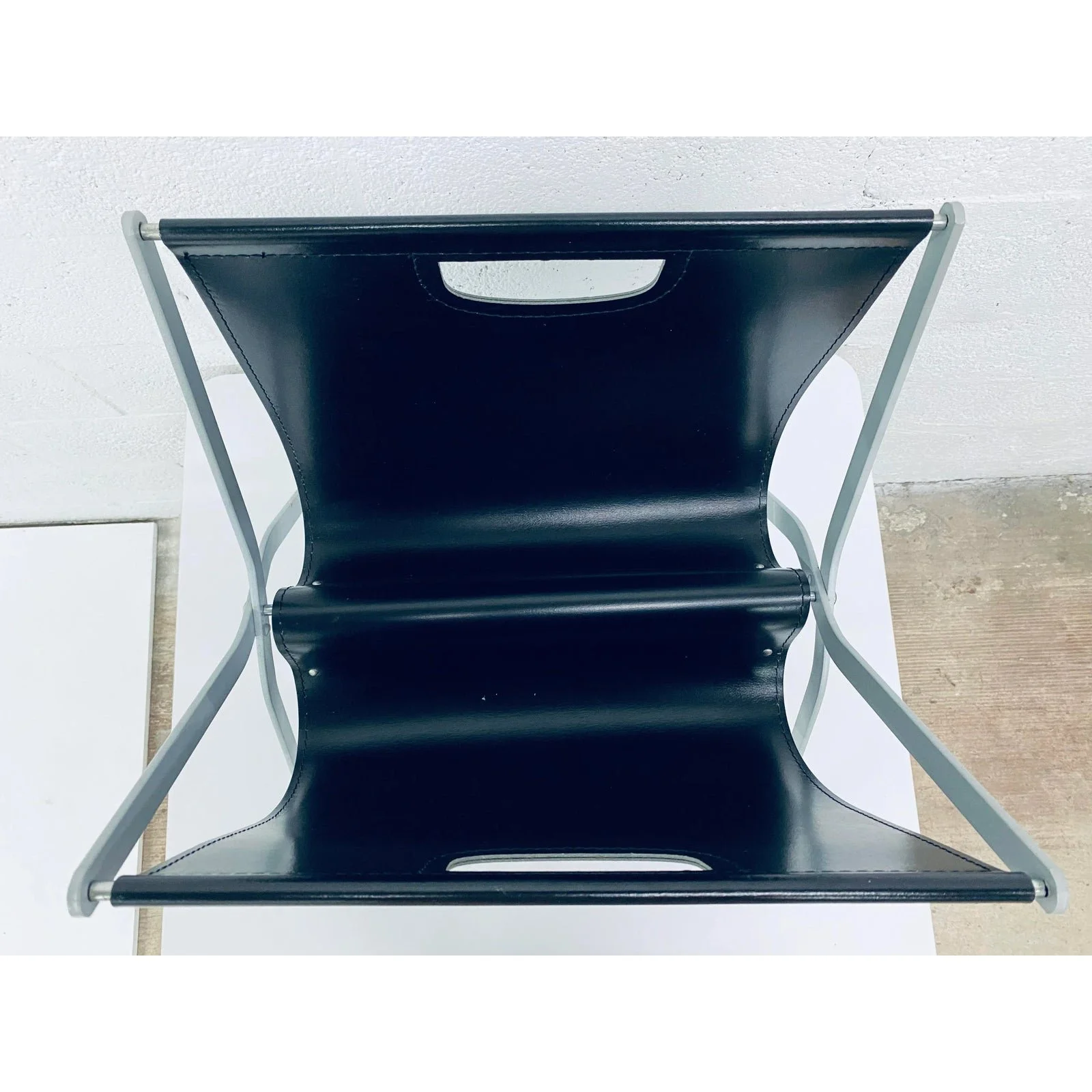 leather-and-steel-foldable-magazine-rack-in-the-style-of-jacques-adnet-7750