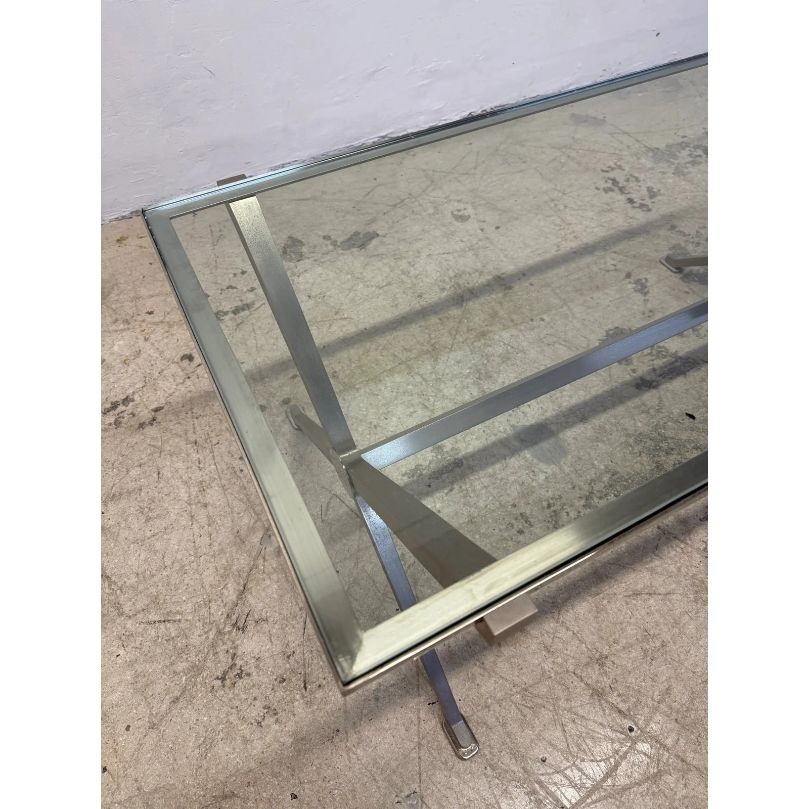 french-art-deco-revival-glass-and-steel-coffee-or-cocktail-table-1970s-1-of-2-0659