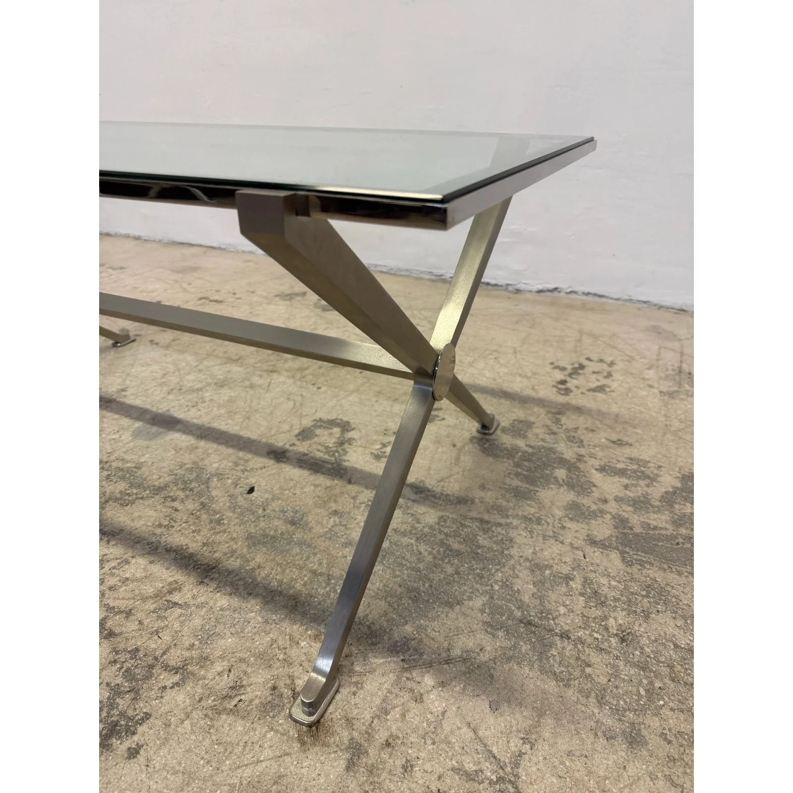 french-art-deco-revival-glass-and-steel-coffee-or-cocktail-table-1970
