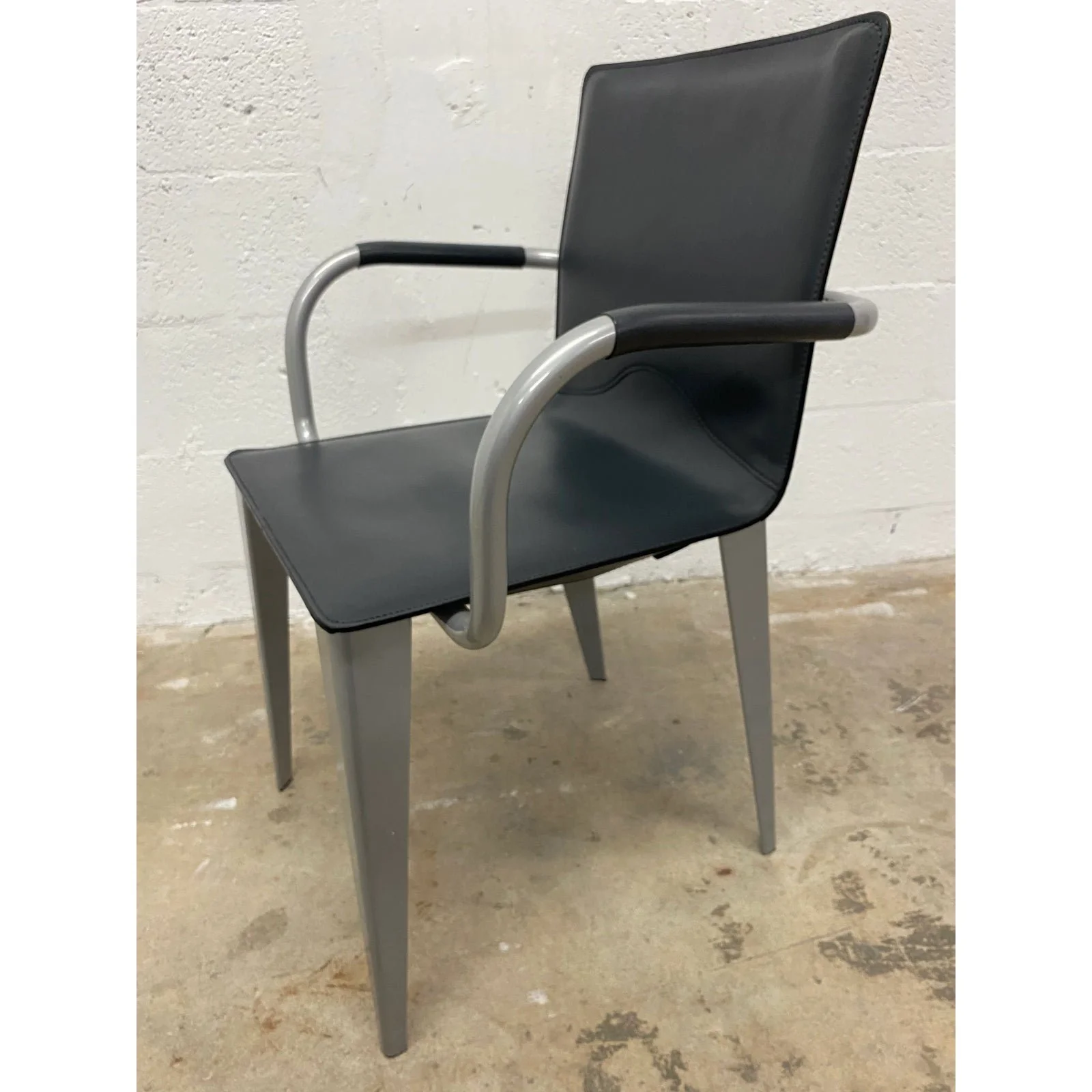 matteo-grassi-1880-dark-gray-leather-arm-chair-3702