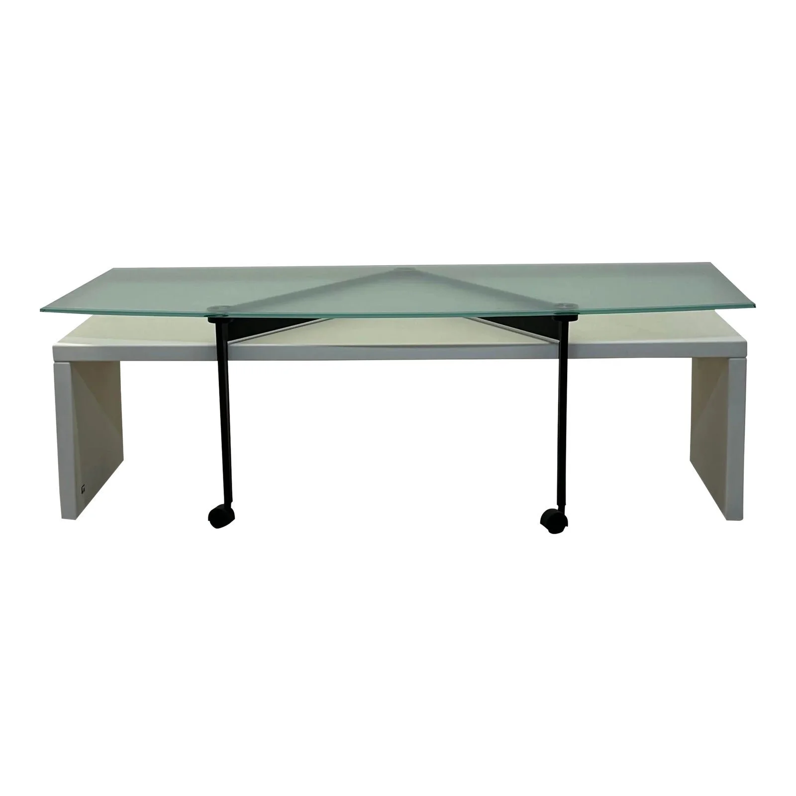 bandb-italia-360-degree-rotating-glass-top-coffee-table-1990s-7379