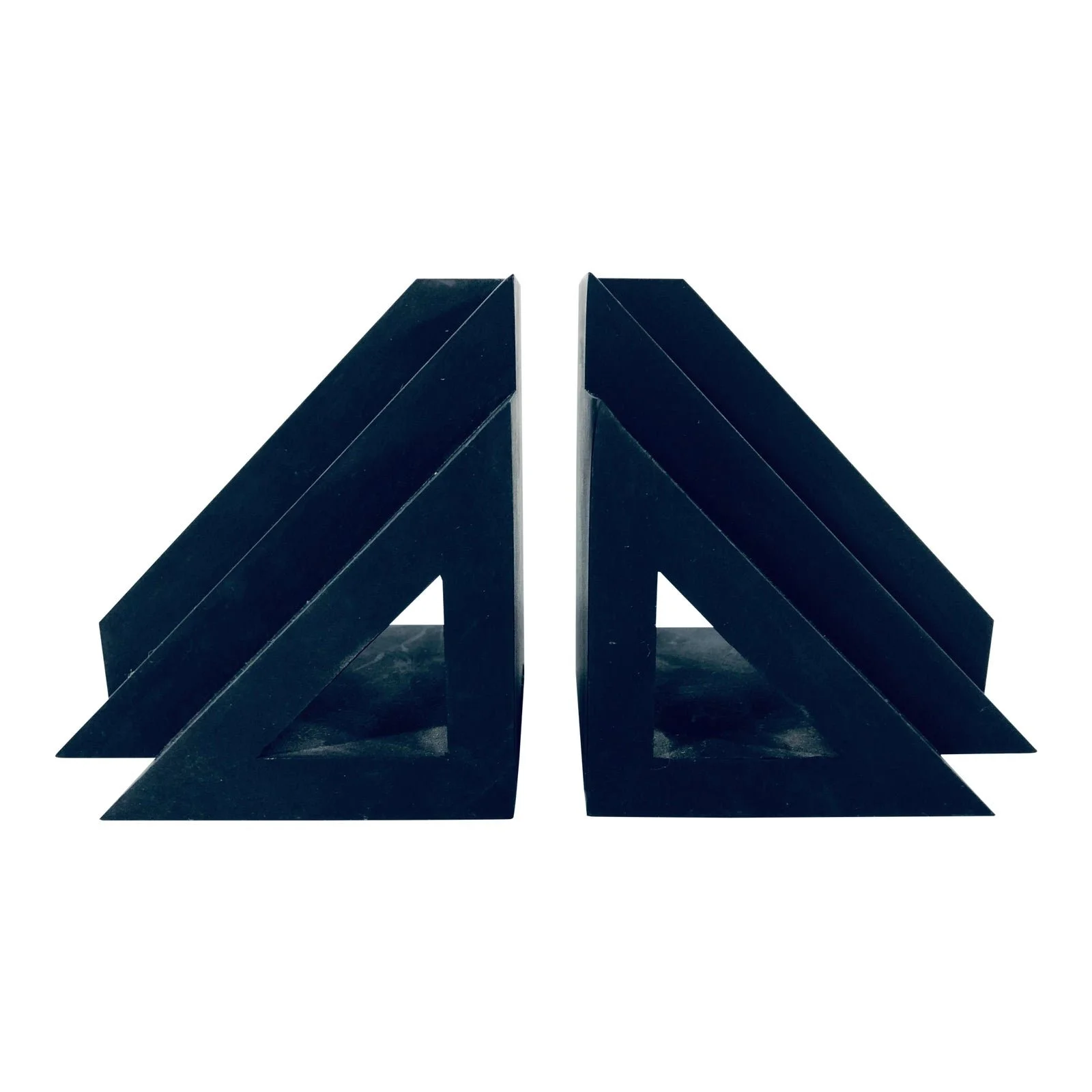 post-modern-nero-comodo-matte-black-rubber-bookends-a-pair-3159