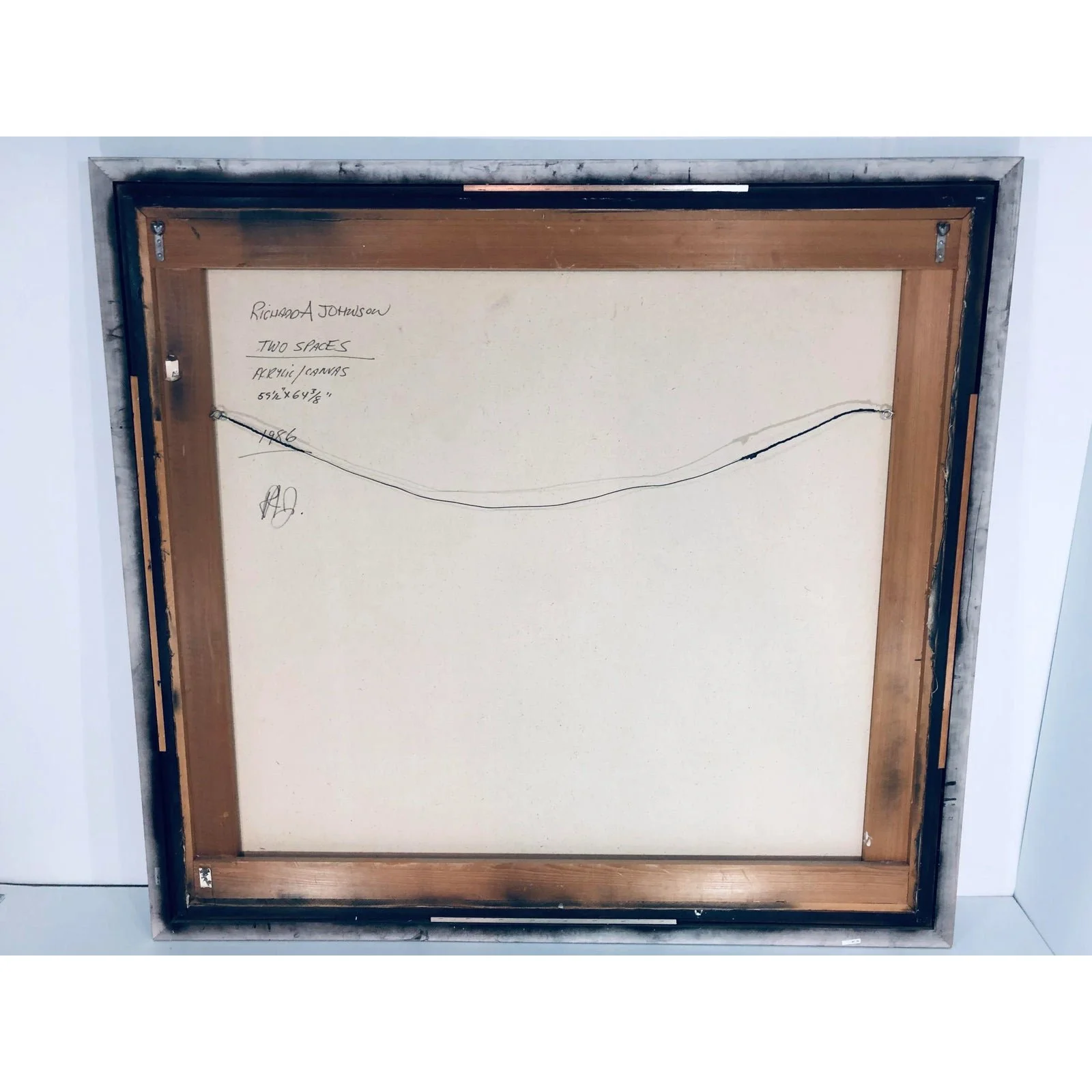 richard-a-johnson-two-spaces-acrylic-painting-on-canvas-1986