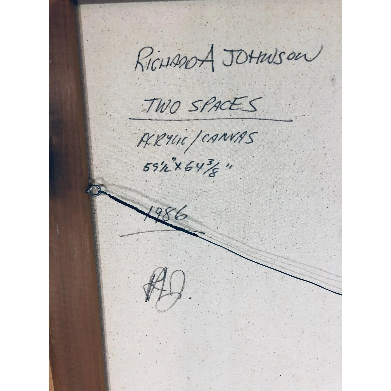 richard-a-johnson-two-spaces-acrylic-painting-on-canvas-1986