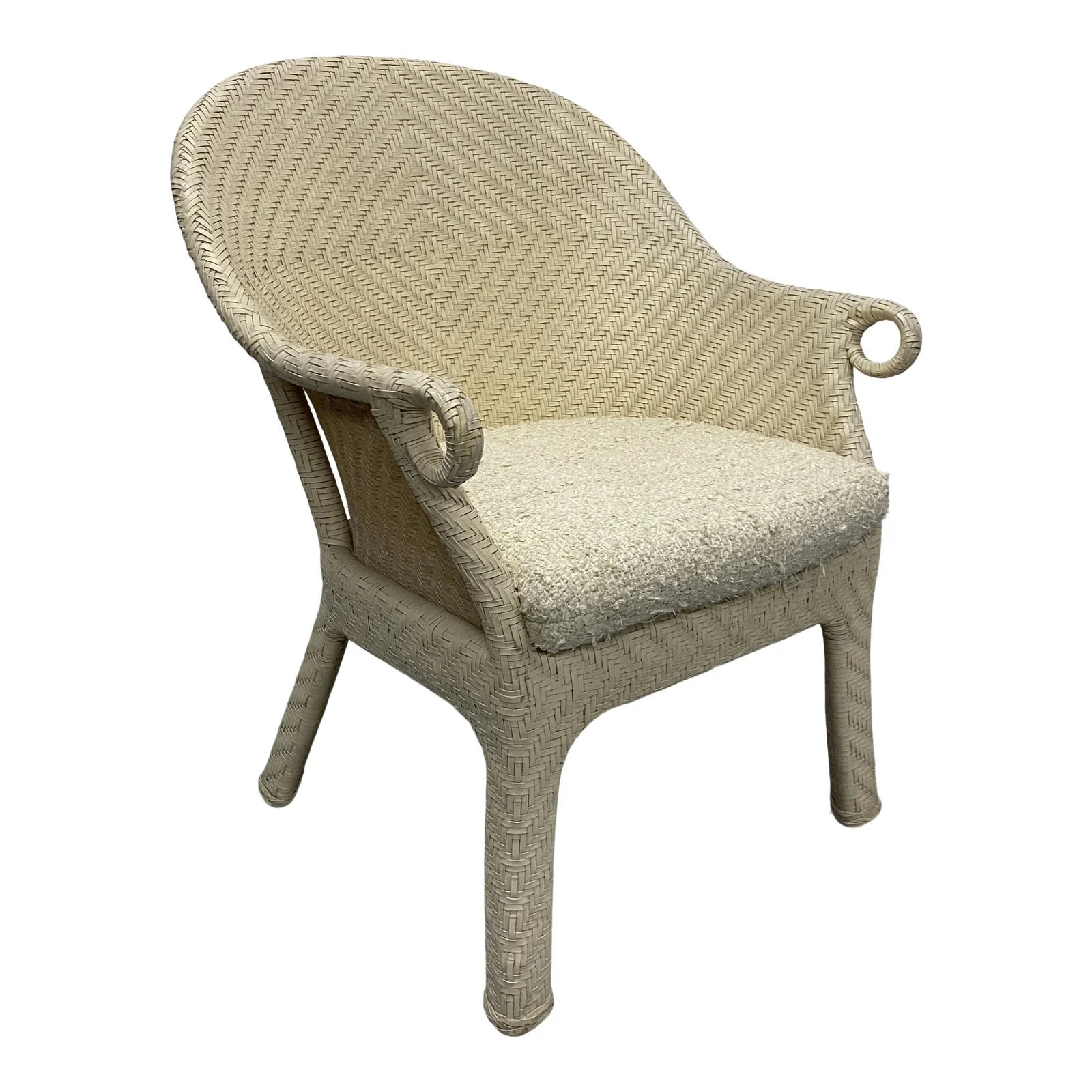 cream-woven-leather-arm-chair-with-original-boucle-cushioned-seat-9089