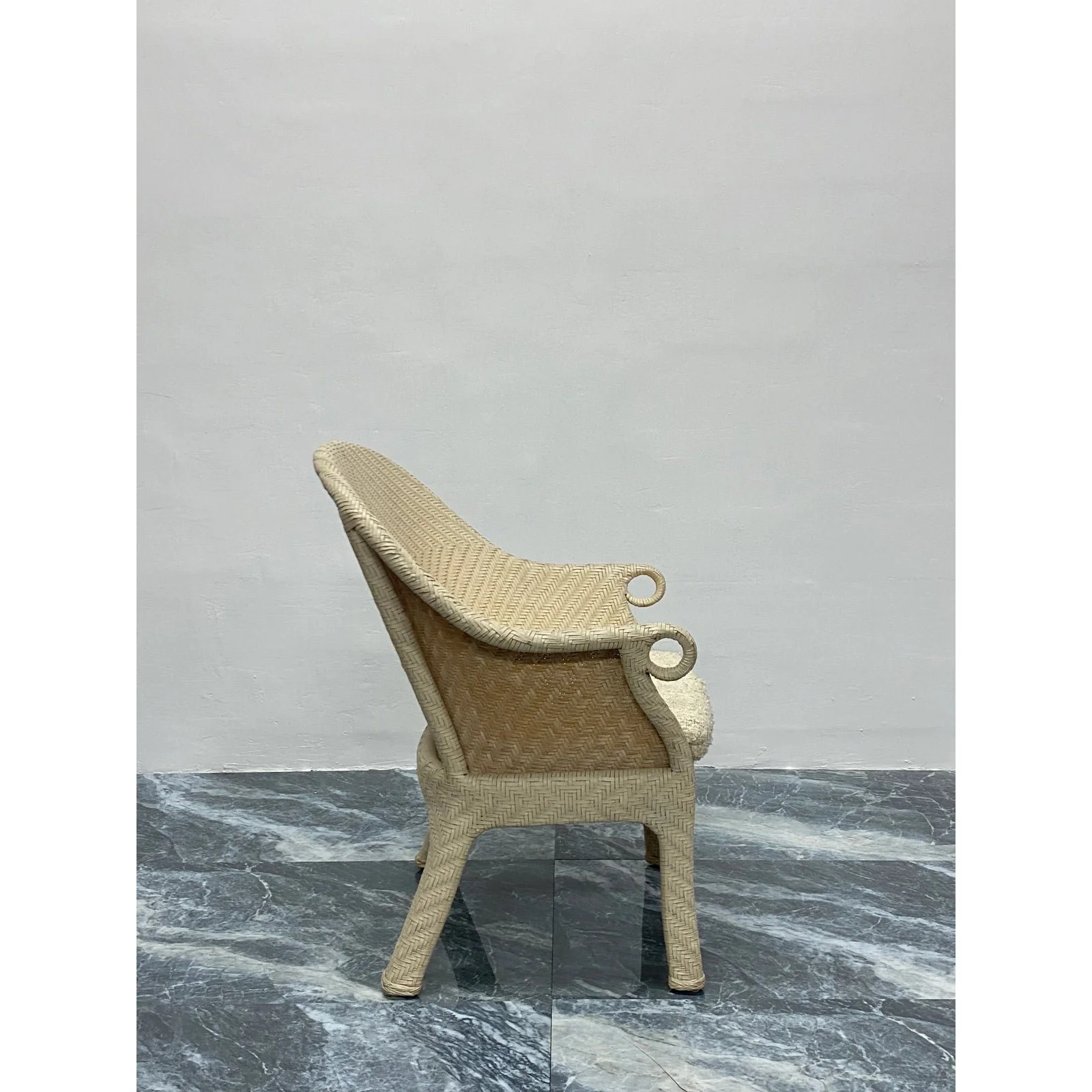 cream-woven-leather-arm-chair-with-original-boucle-cushioned-seat-4298