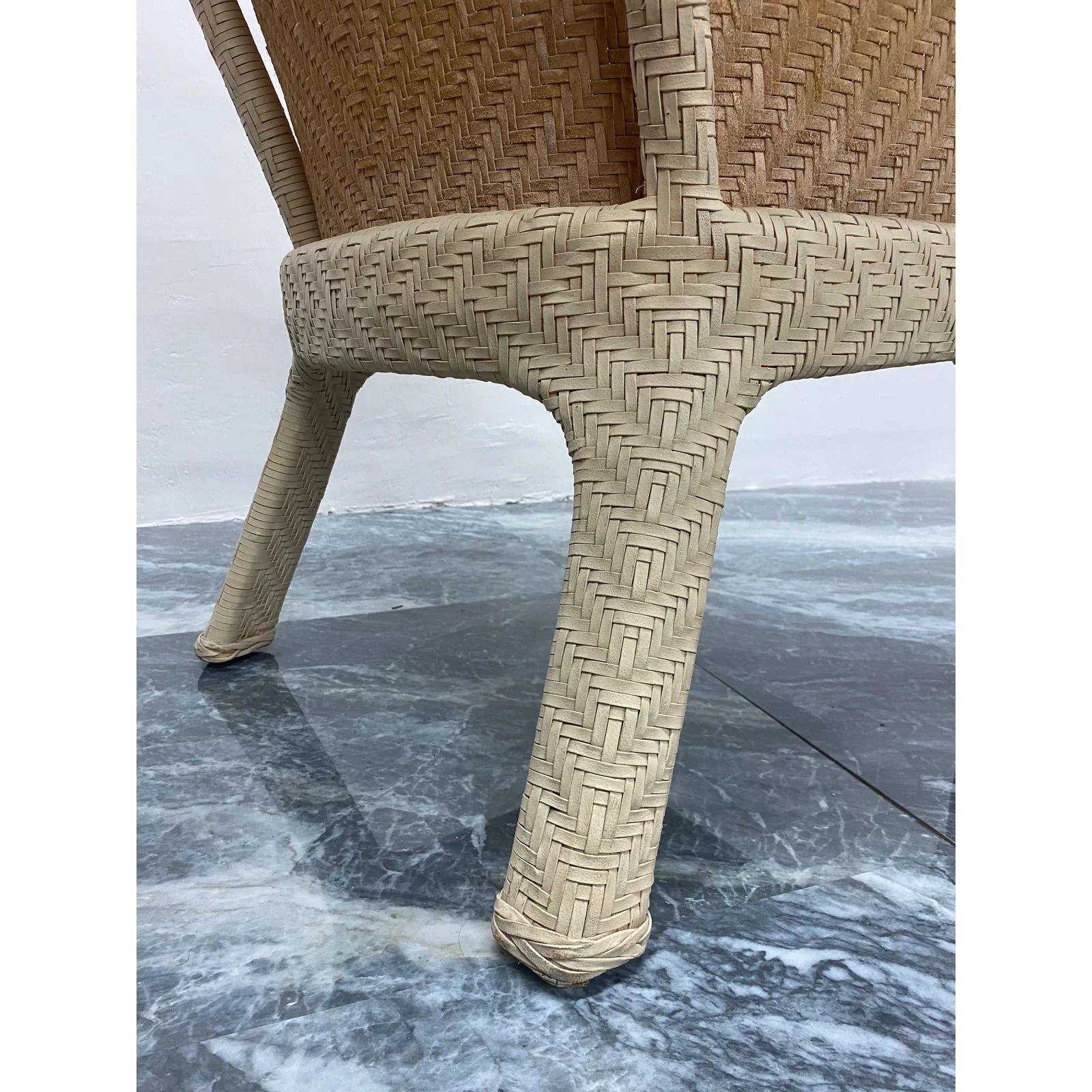 cream-woven-leather-arm-chair-with-original-boucle-cushioned-seat-0729
