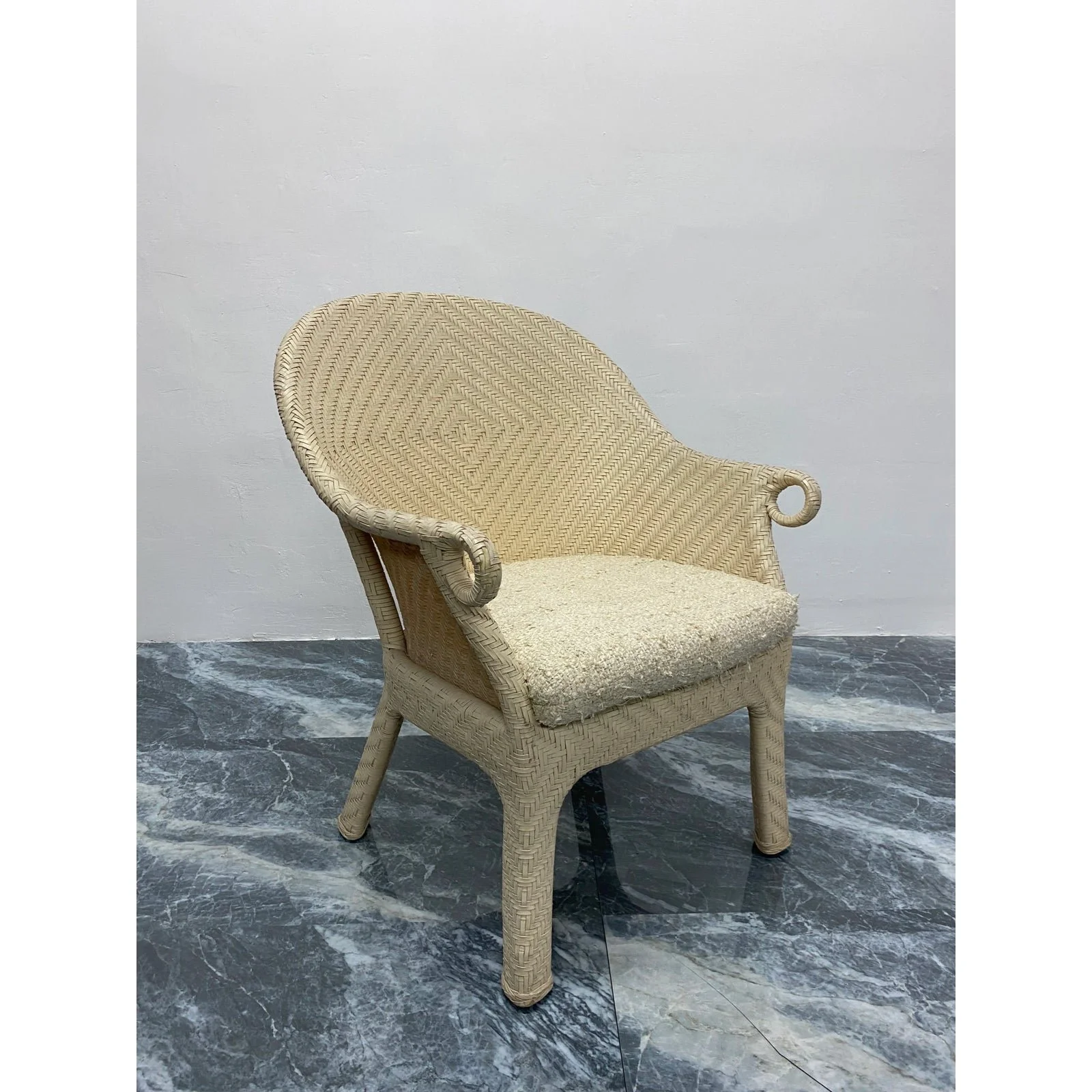 cream-woven-leather-arm-chair-with-original-boucle-cushioned-seat-6281