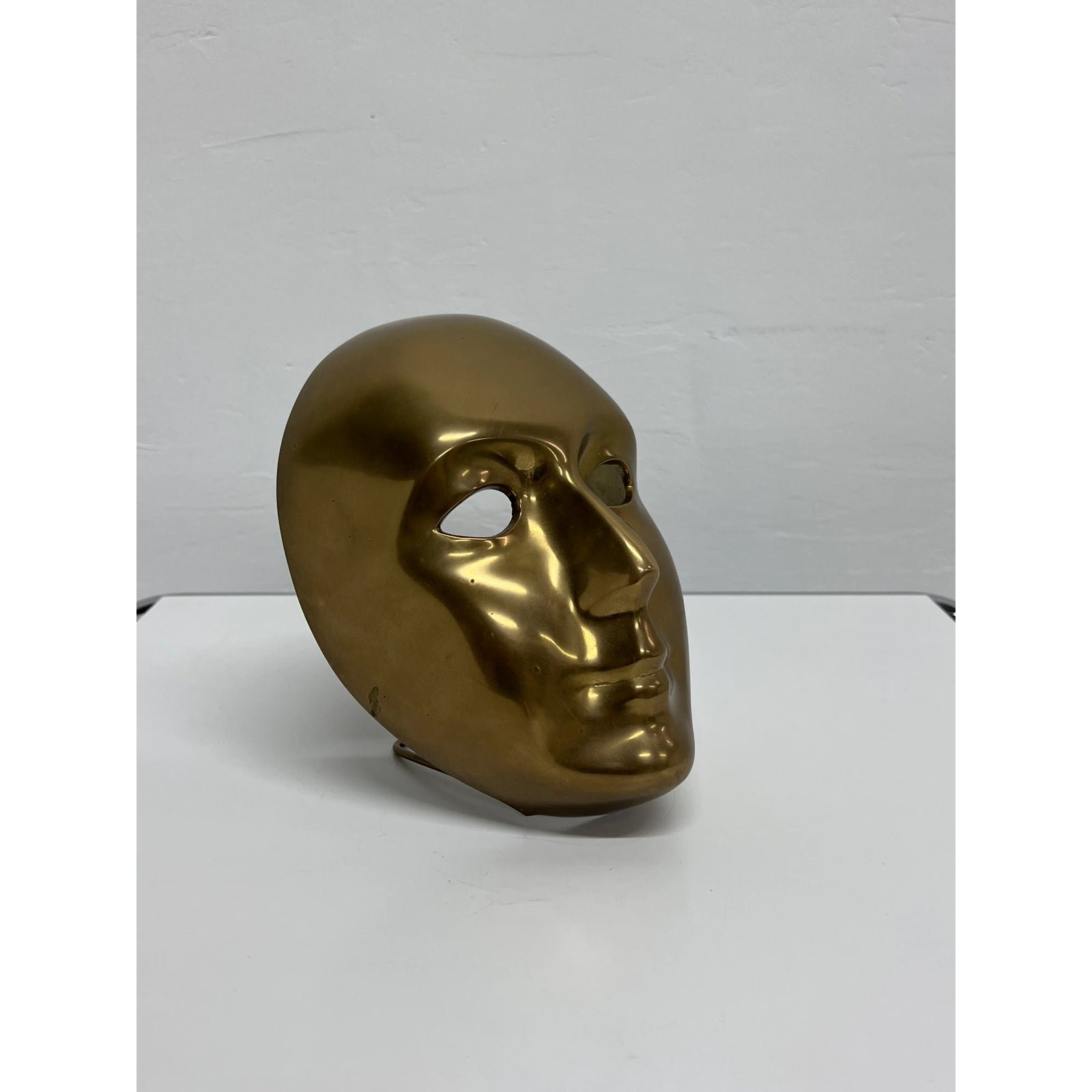 polished-bronze-venetian-mask-sculpture-by-volere-1994-2264