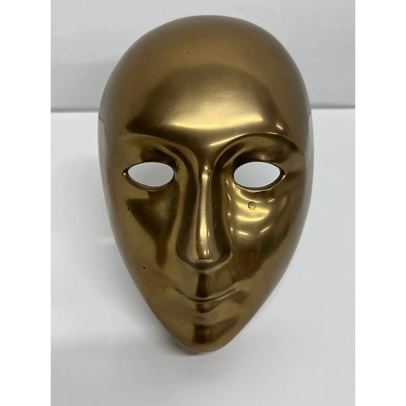 polished-bronze-venetian-mask-sculpture-by-volere-1994-0757