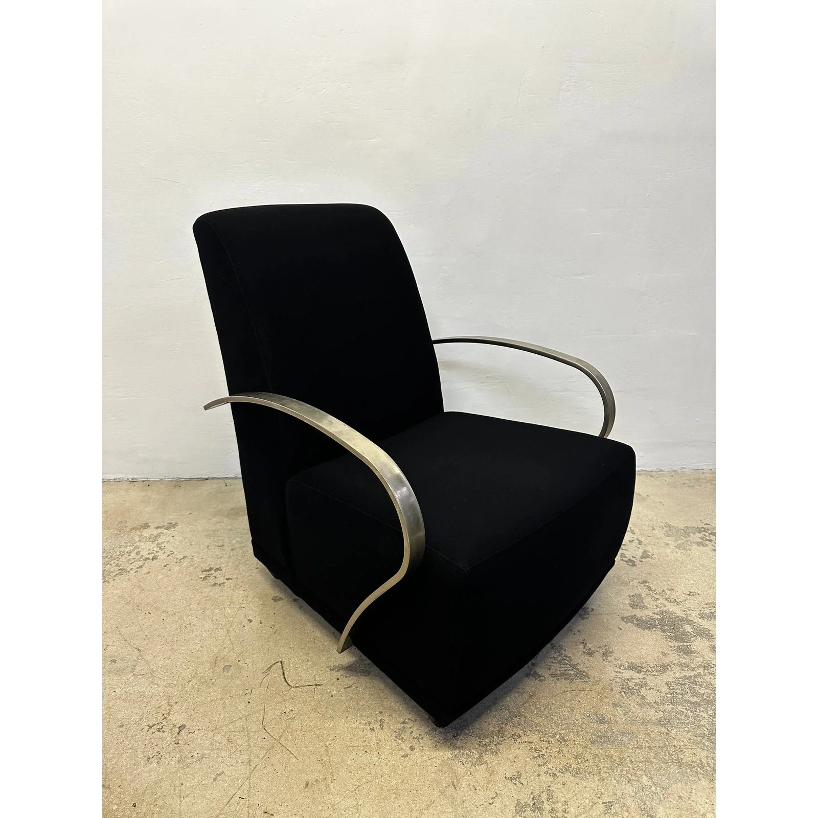 art-deco-revival-black-lounge-chairs-with-steel-arms-by-directional-a-pair-6161