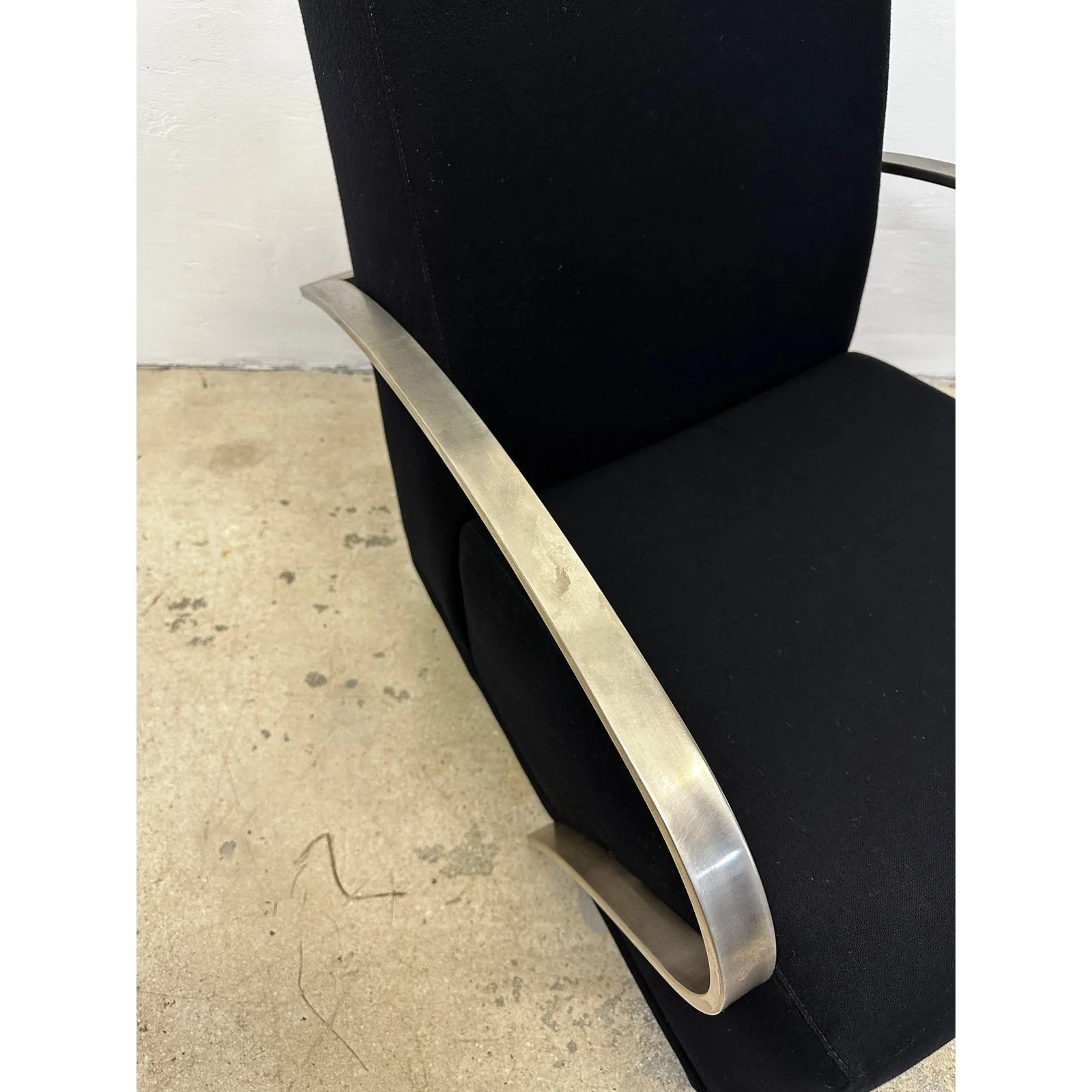 art-deco-revival-black-lounge-chairs-with-steel-arms-by-directional-a-pair-0446
