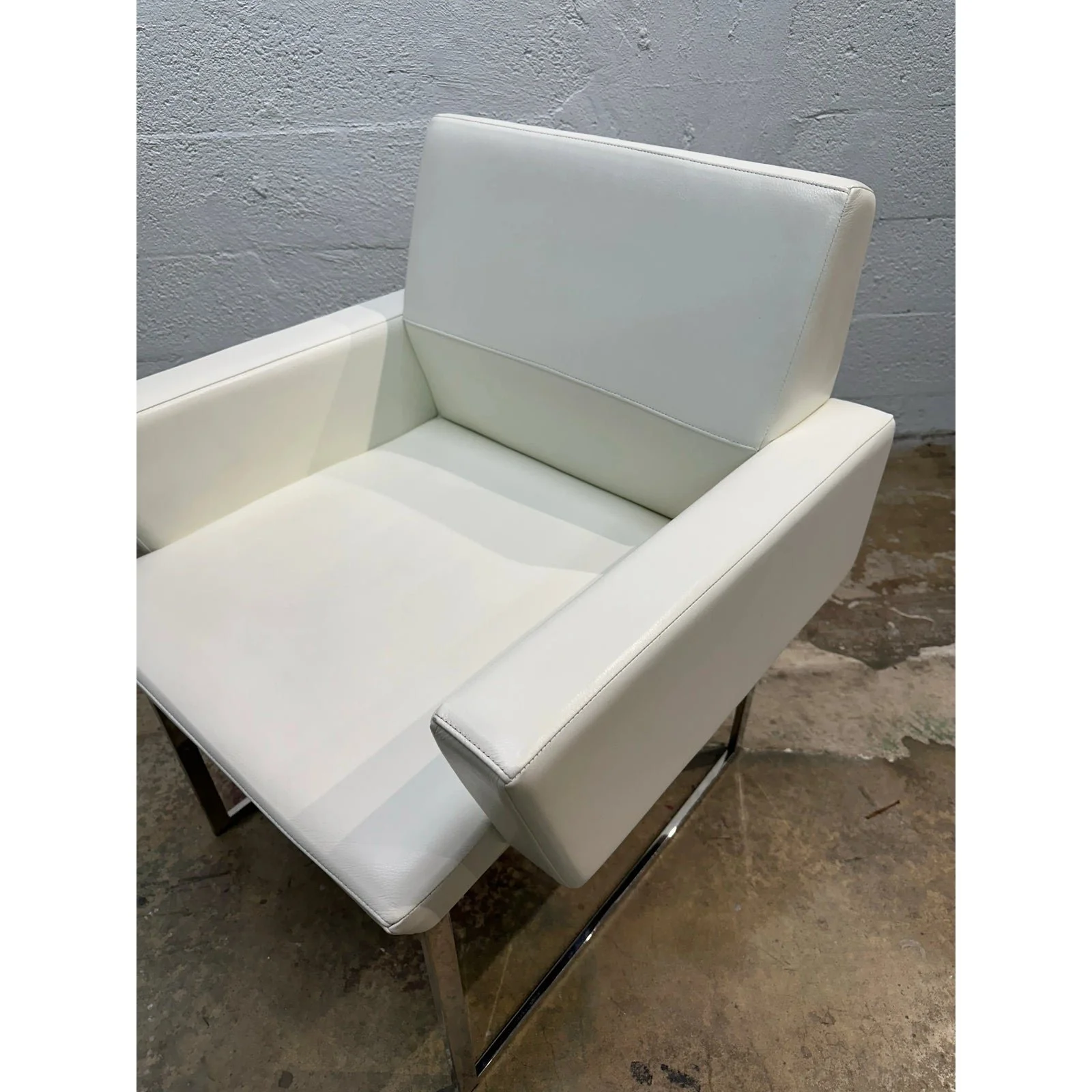 pair-of-brueton-white-naugahyde-and-chrome-frame-dining-arm-chairs-twelve-available-2044