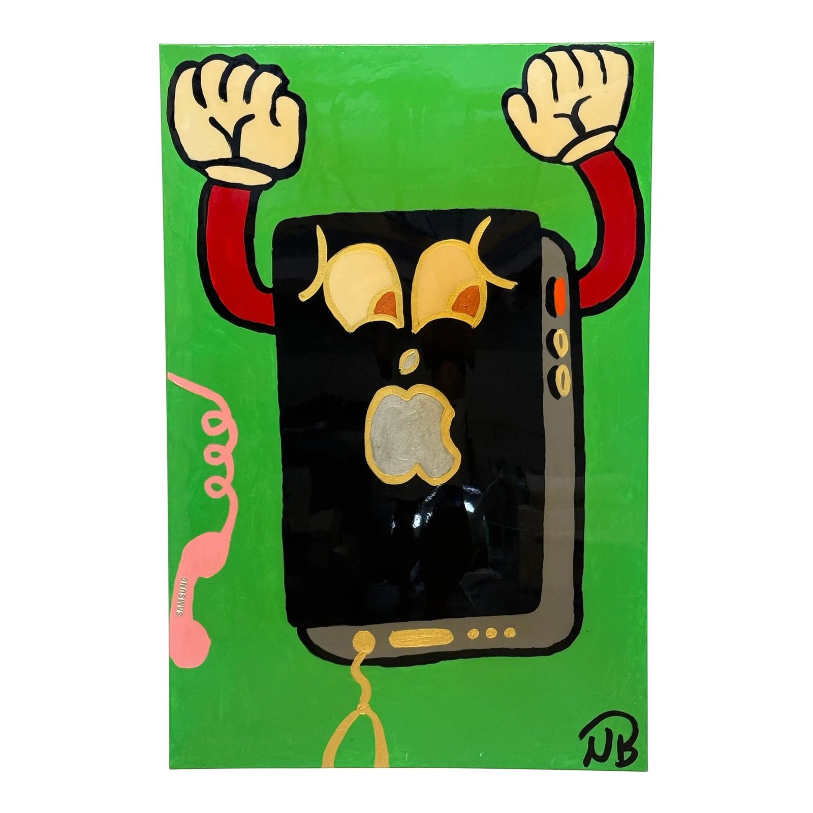 modern-pop-art-resin-over-acrylic-on-canvas-painting-signed-nb-3271