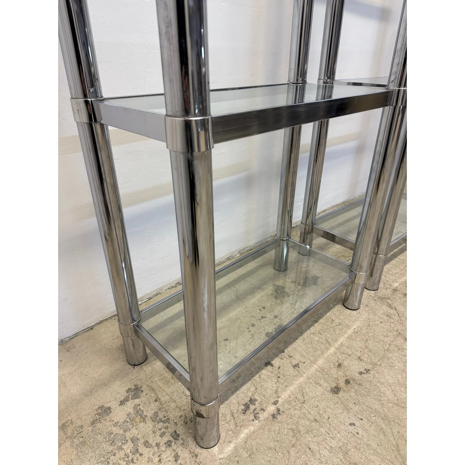 mid-century-chrome-and-glass-etageres-or-bookcases-1970