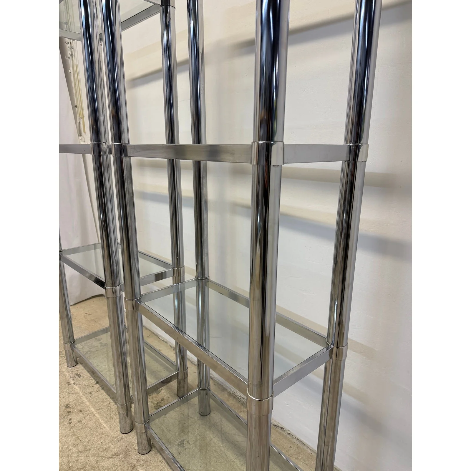 mid-century-chrome-and-glass-etageres-or-bookcases-1970