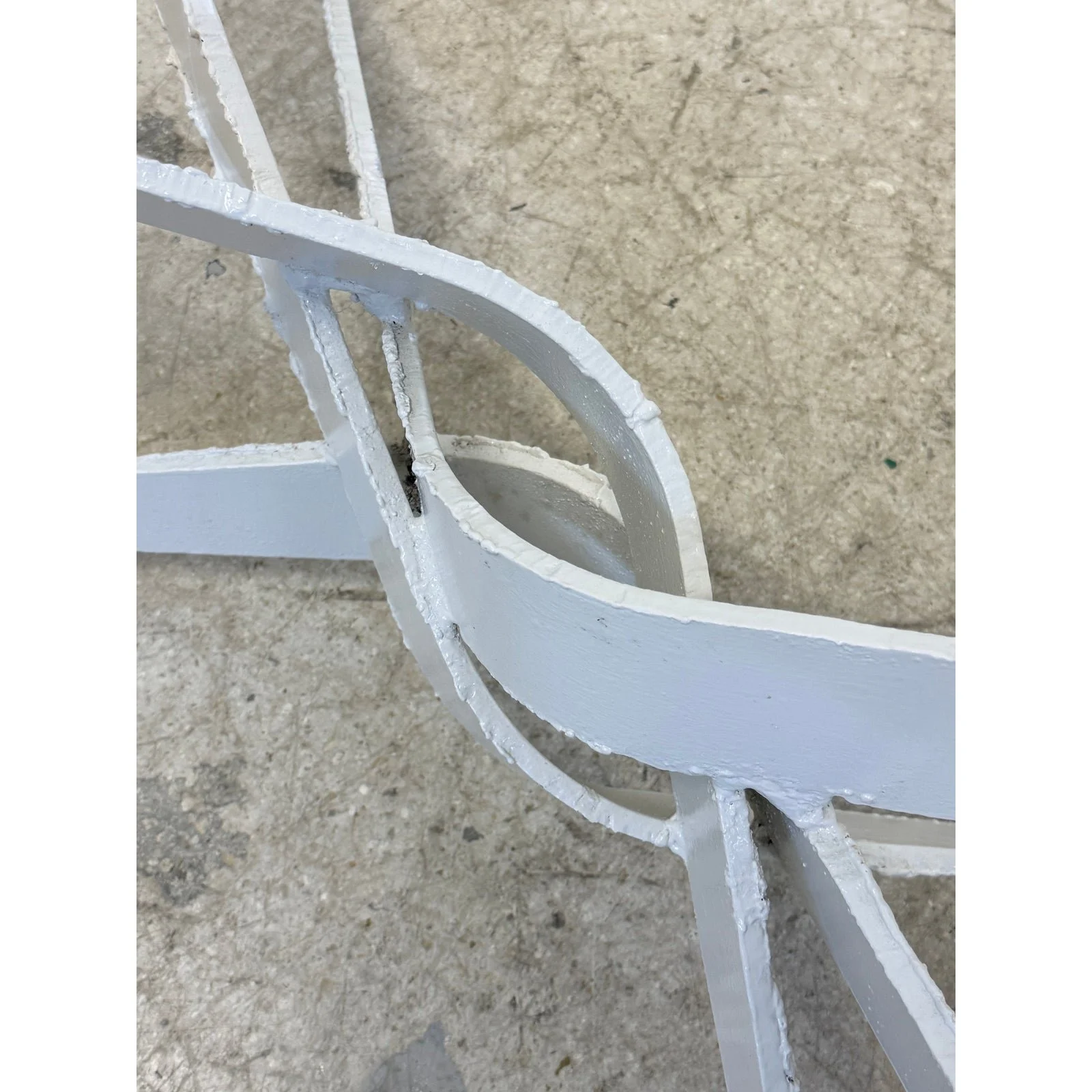 silas-seandel-attrb-brutalist-torch-cut-white-lacquer-steel-coffee-table-base-8959