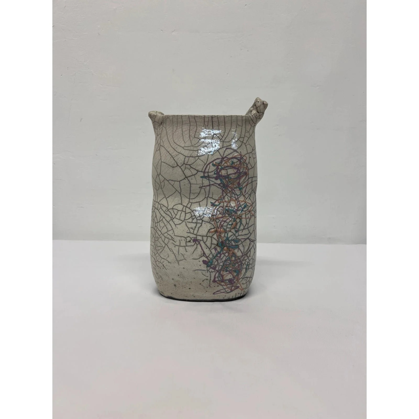 postmodern-crackled-glaze-studio-pottery-vase-with-colorful-design-1980s-4321