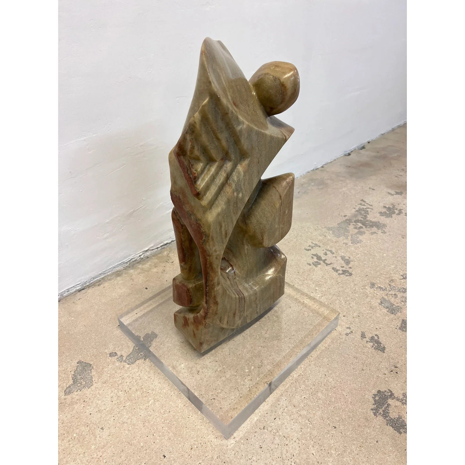 organic-modern-marble-sculpture-on-lucite-base-1990s-0637