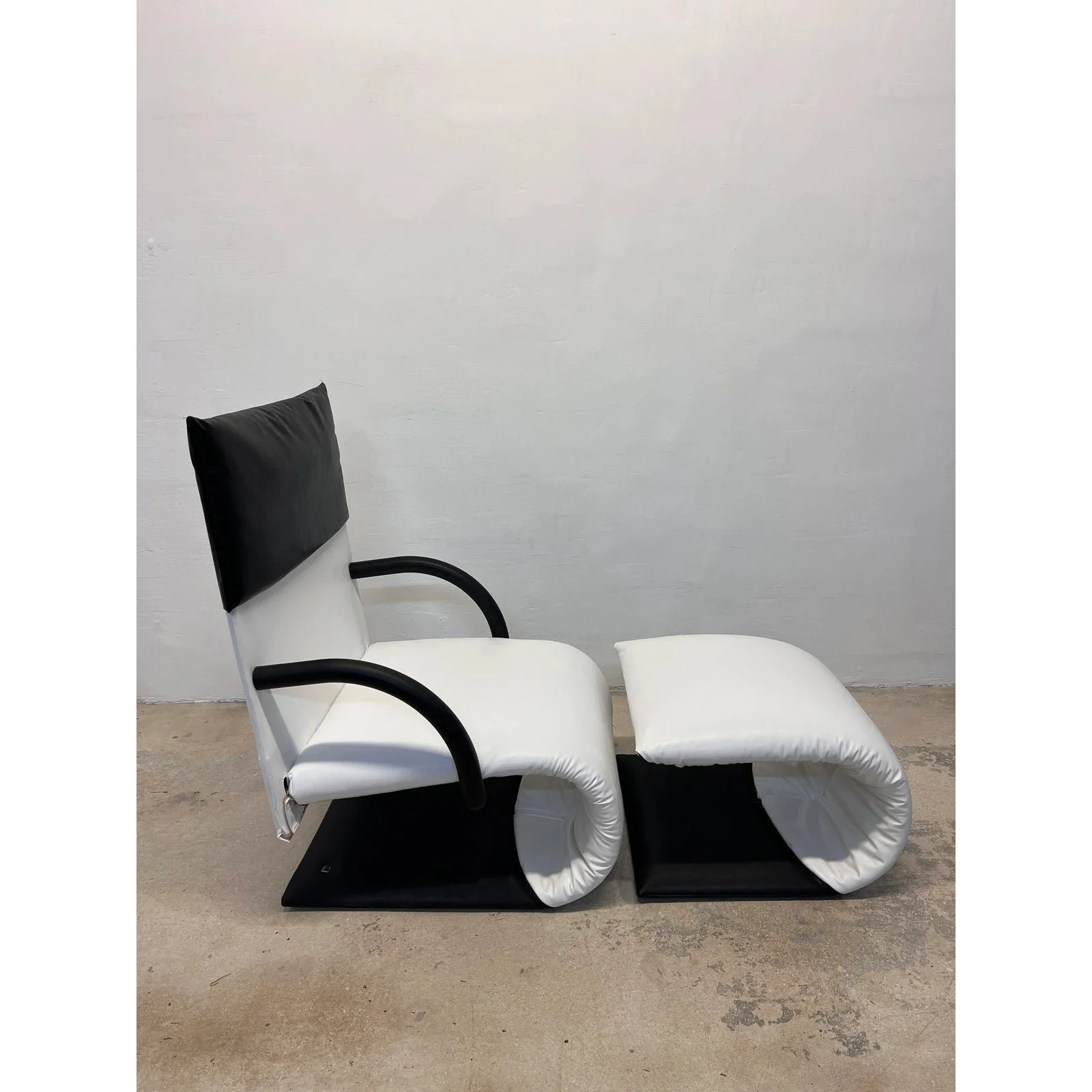 claude-brisson-postmodern-zen-lounge-chair-and-footrest-for-ligne-roset-1980s-3776