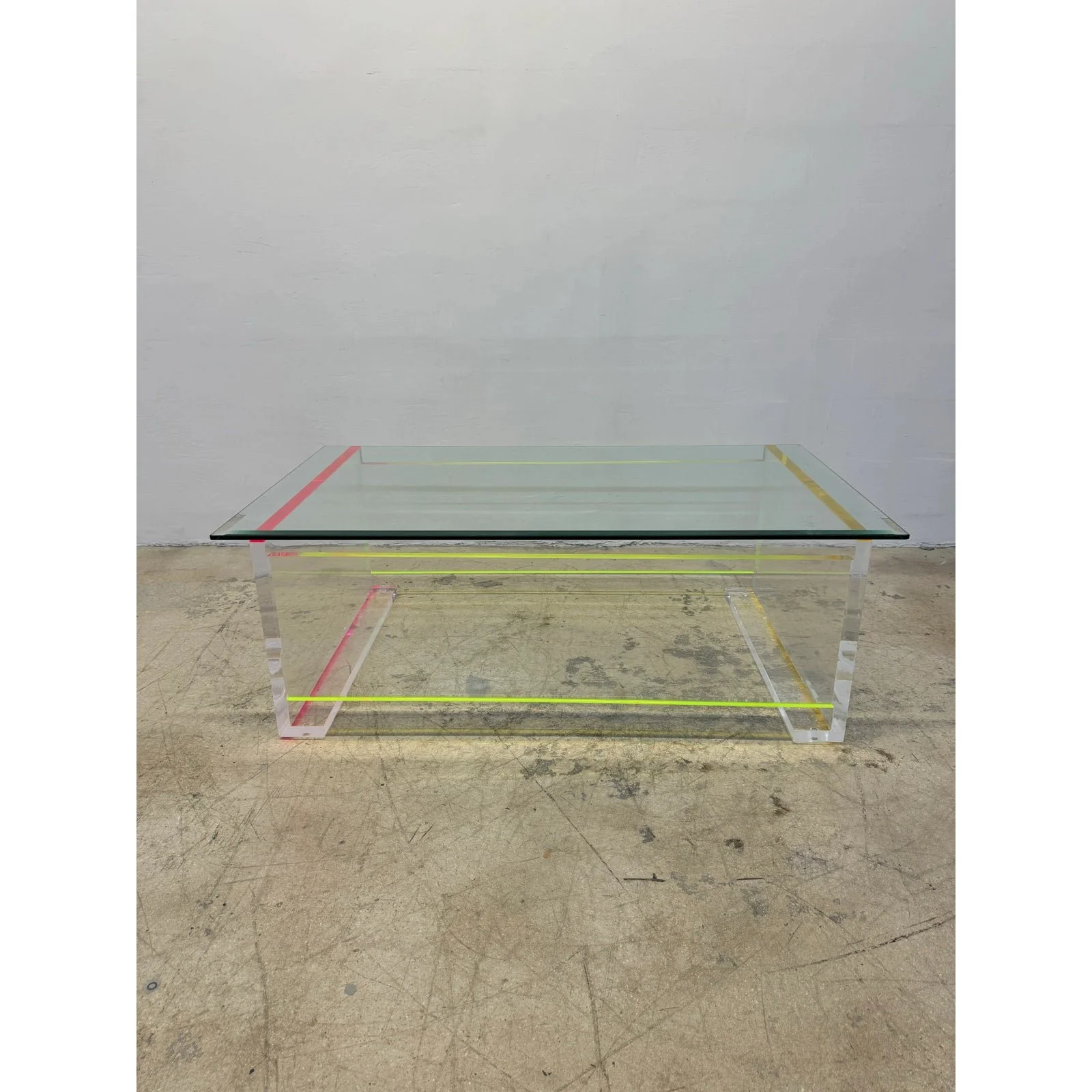 contemporary-neon-color-edge-lucite-coffee-table-with-beveled-glass-top-5383