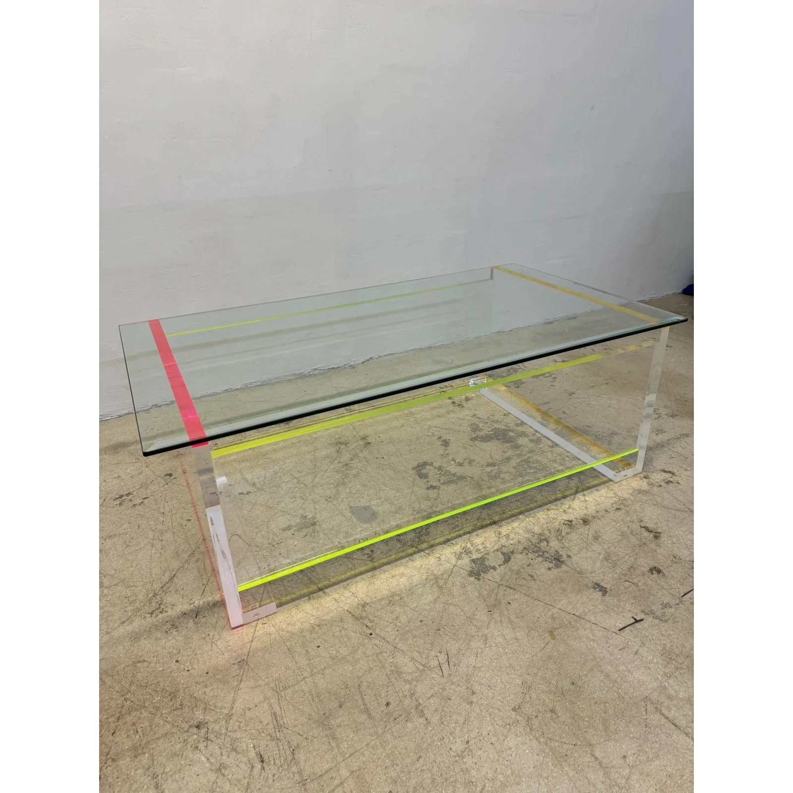 contemporary-neon-color-edge-lucite-coffee-table-with-beveled-glass-top-7526