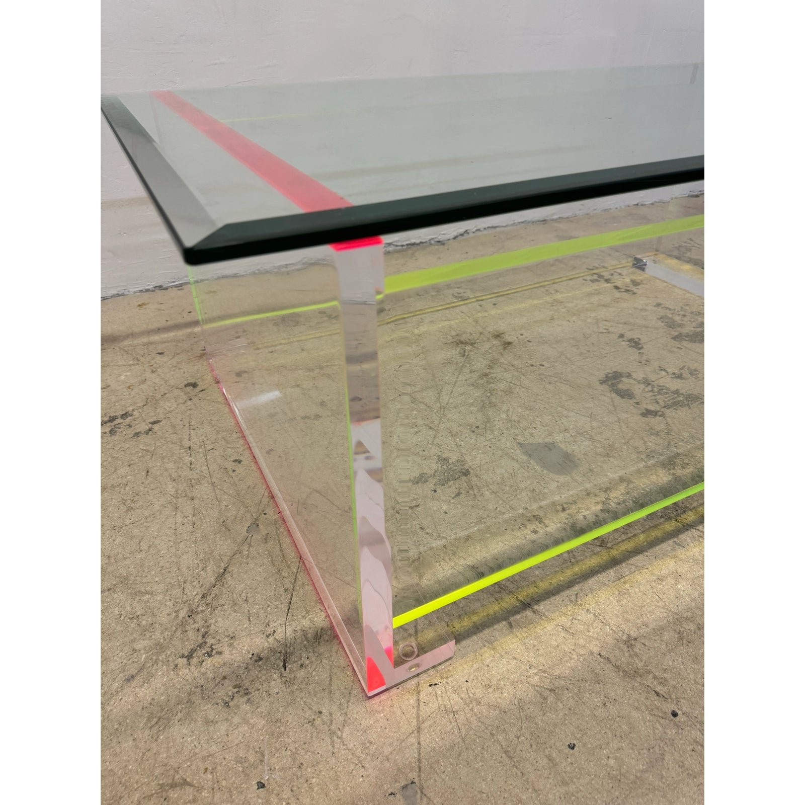 contemporary-neon-color-edge-lucite-coffee-table-with-beveled-glass-top-2328