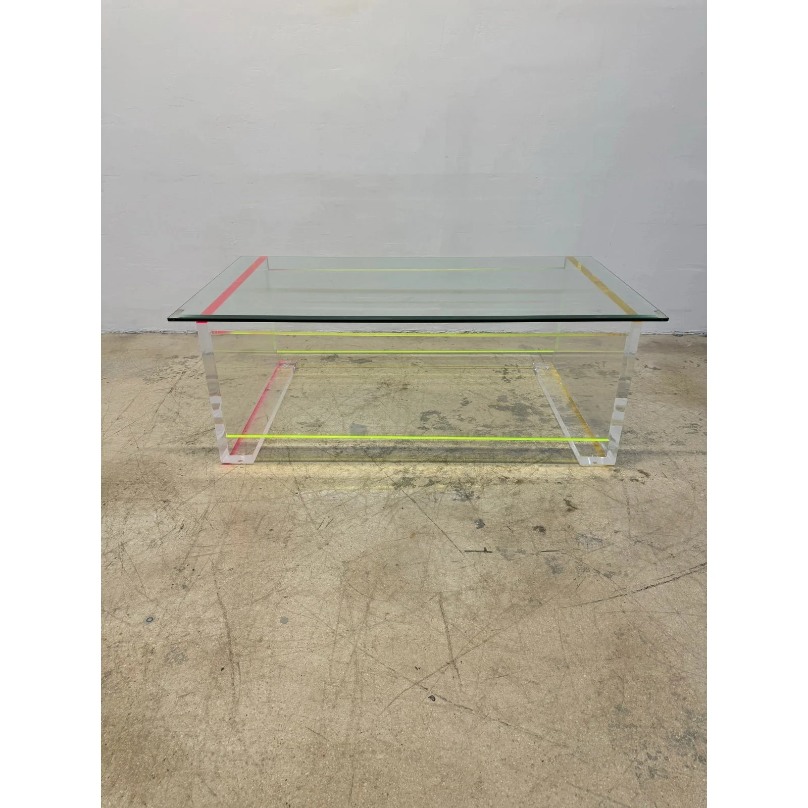 contemporary-neon-color-edge-lucite-coffee-table-with-beveled-glass-top-7213