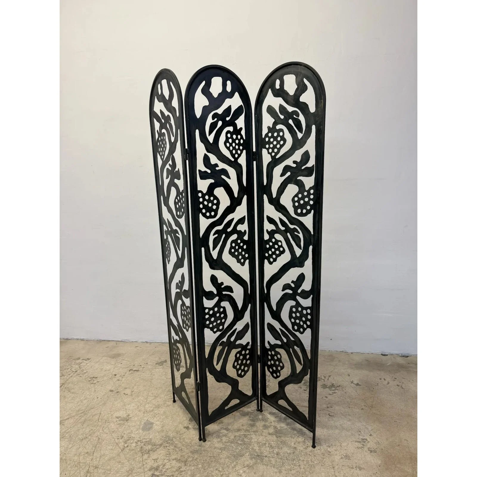 mid-century-three-panel-faux-bronze-finish-screen-or-room-divider-1970s-7070