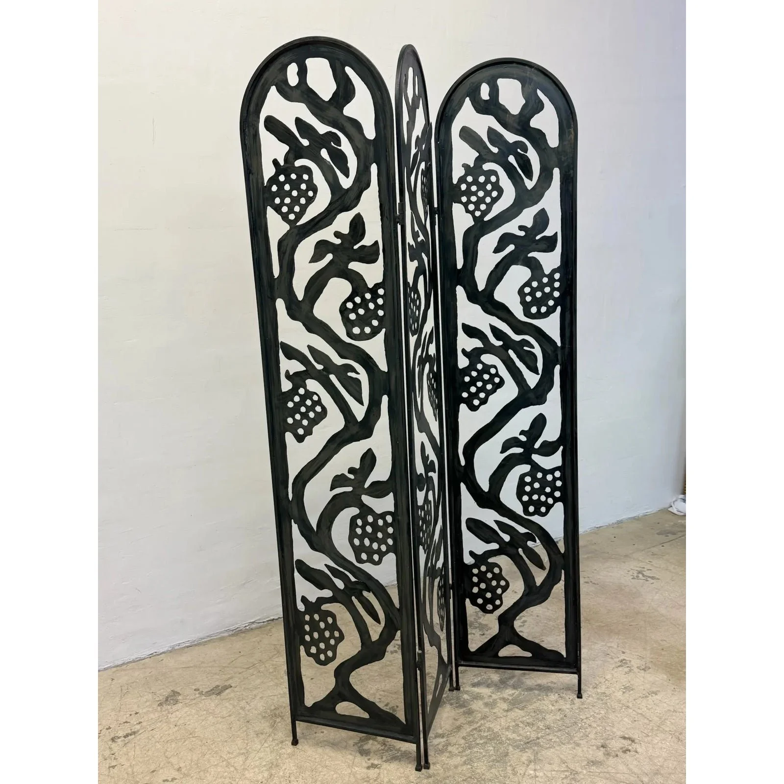 mid-century-three-panel-faux-bronze-finish-screen-or-room-divider-1970s-4788