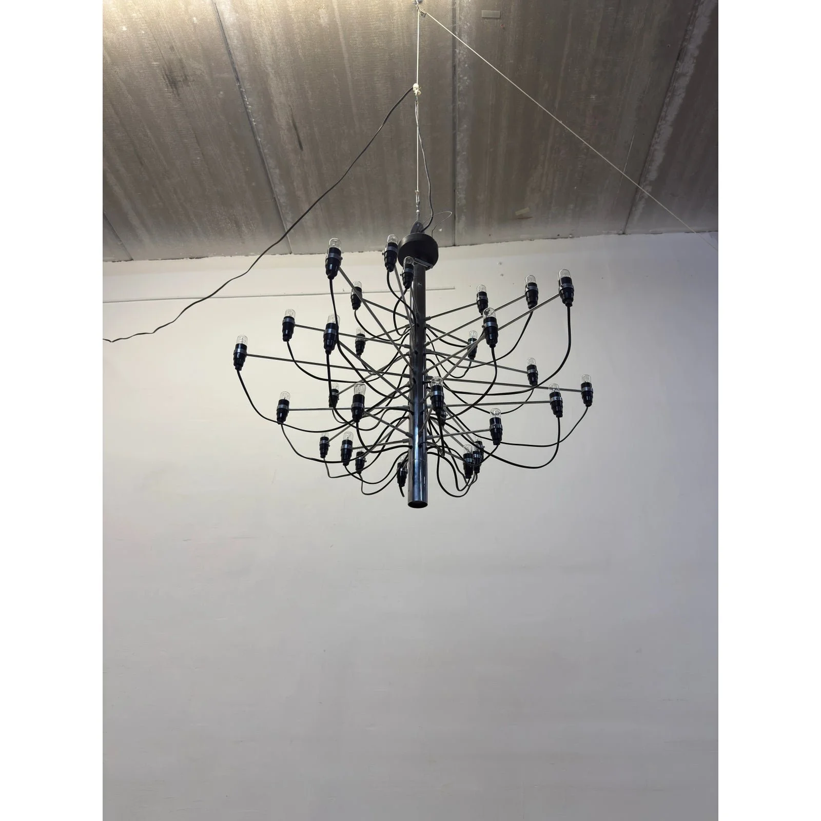 gino-sarfatti-2097-30-bulb-chrome-chandelier-for-flos-9997