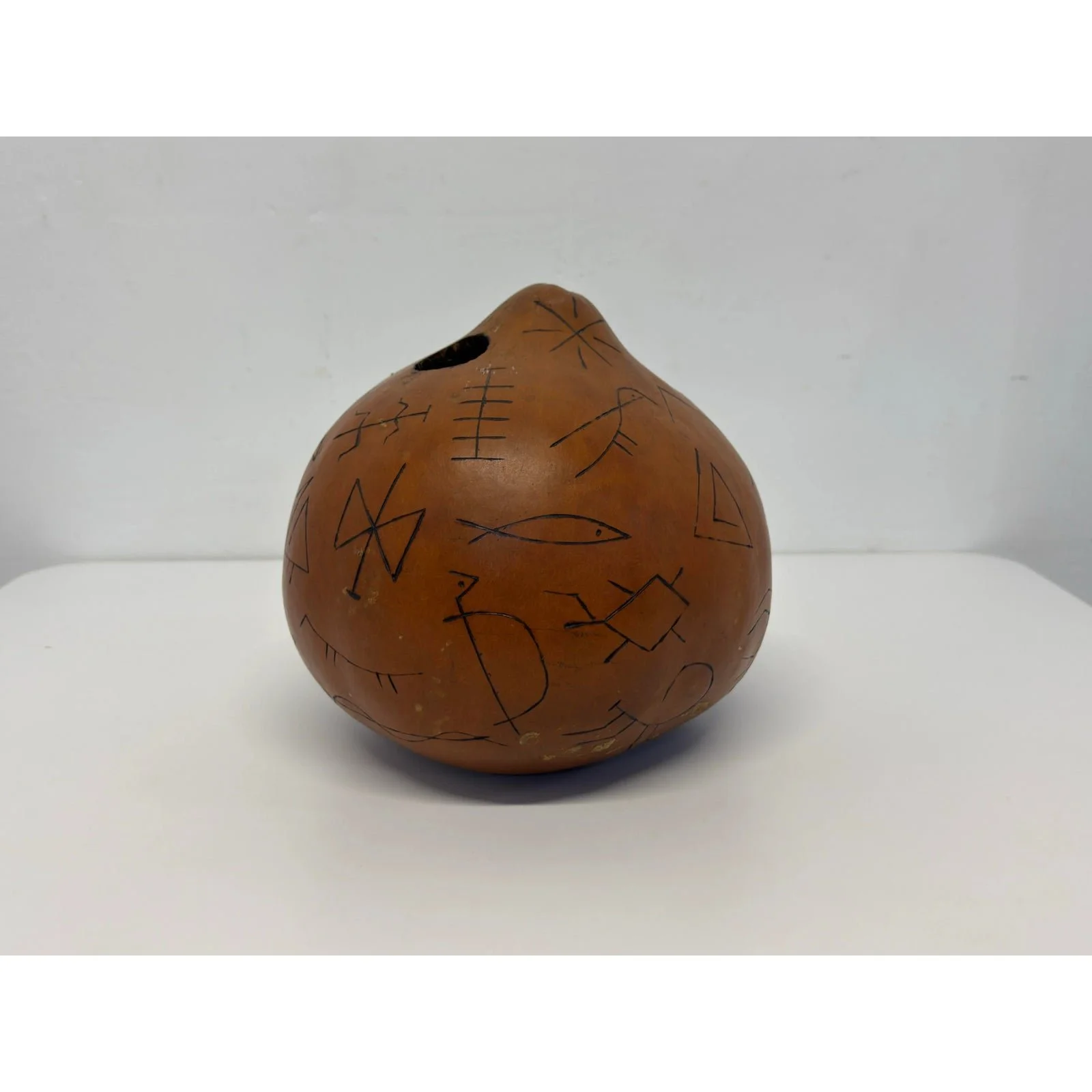 mid-century-brazilian-modern-stained-gourd-with-hot-needle-point-figures-0445