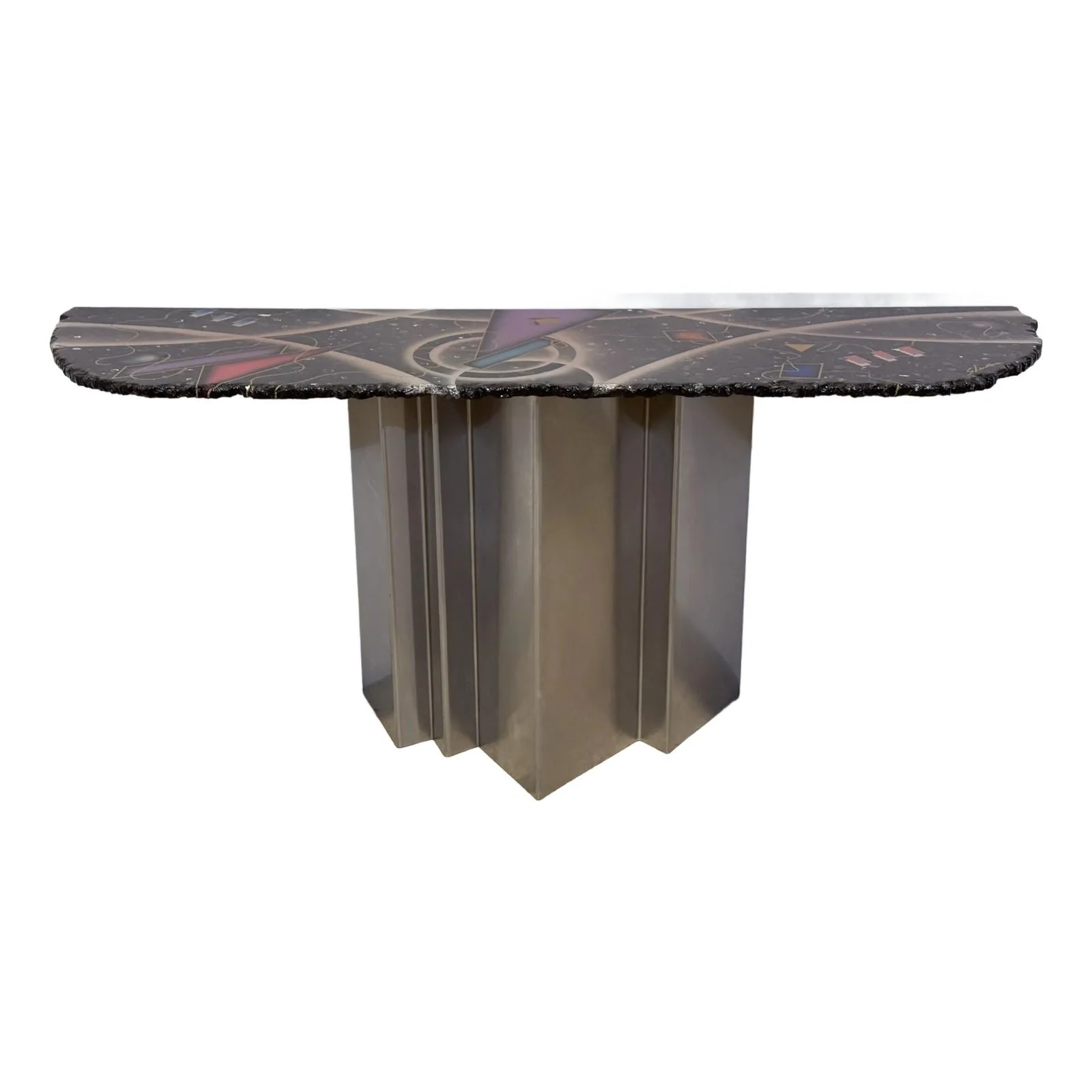 greg-sheres-contemporary-studio-crafted-steel-and-granite-top-console-table-4473